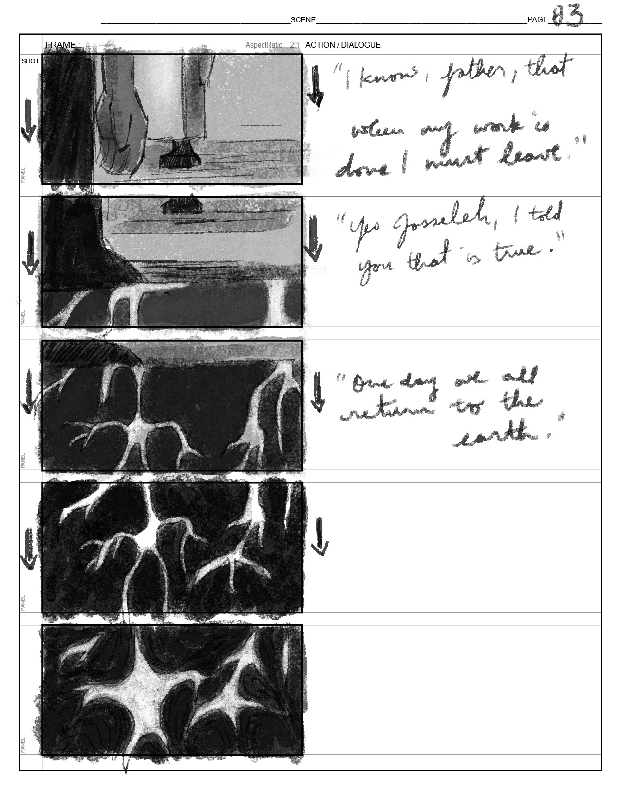 Golem storyboards 3