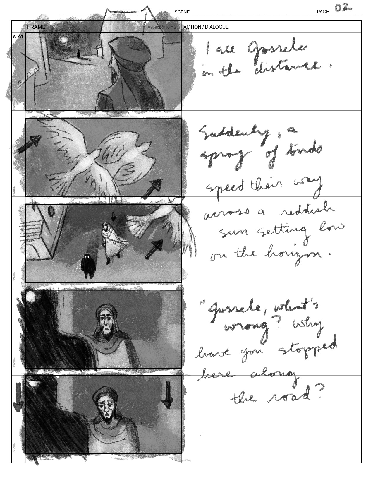 Golem storyboards 2