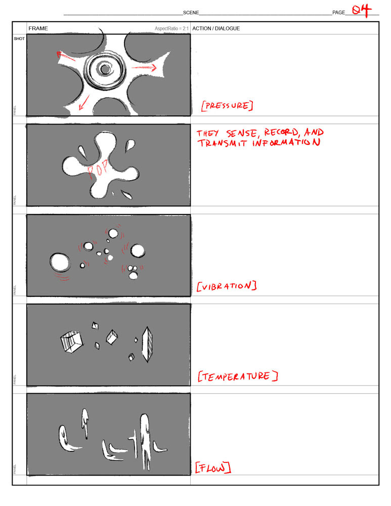Patent proposal storyboards