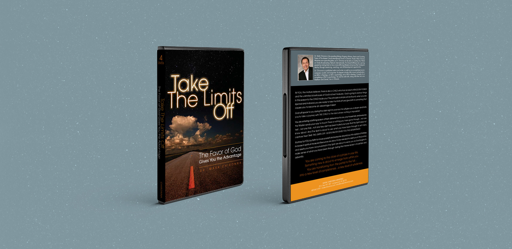 Mark Chironna Ministries DVD box covers for Take the Limits Off set.
