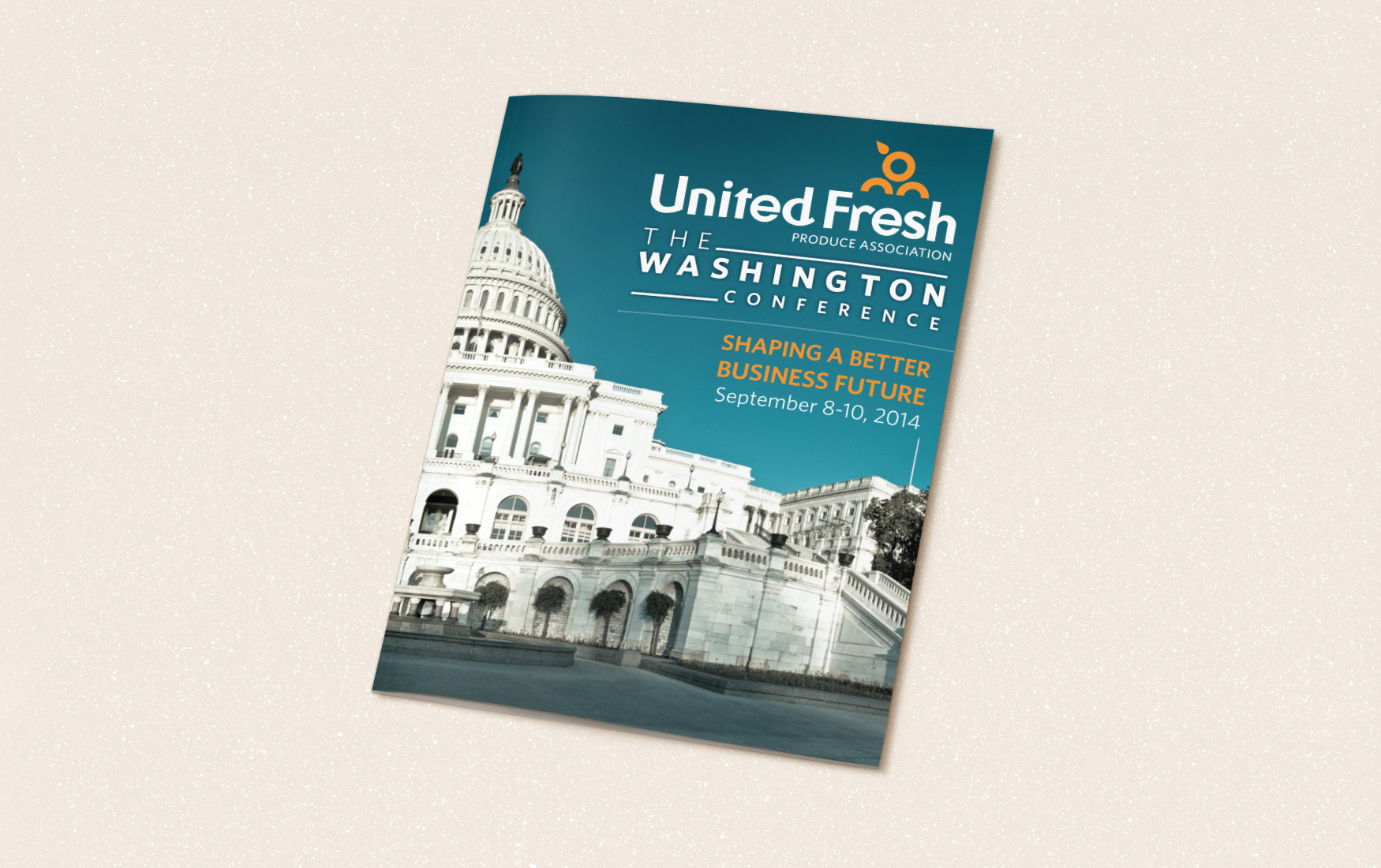 United Fresh Washington Conference program cover with image of the capitol building.
