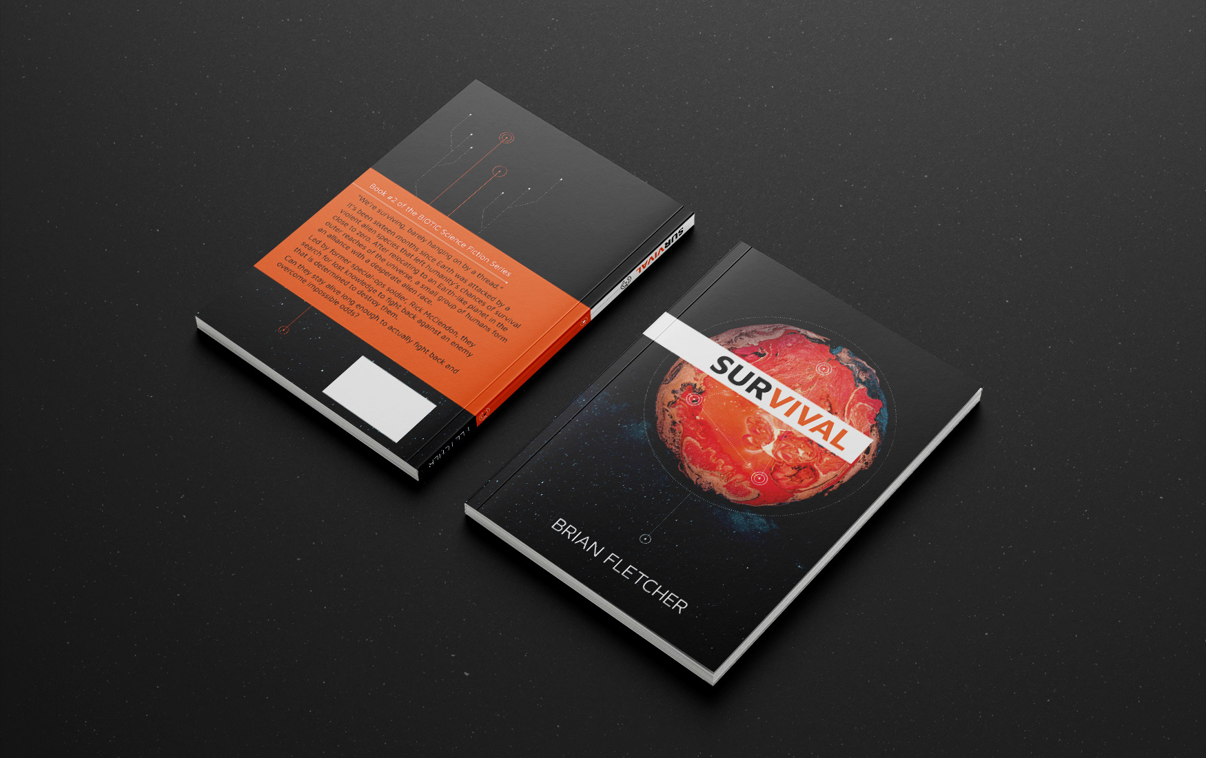 Survivor front and back book covers.