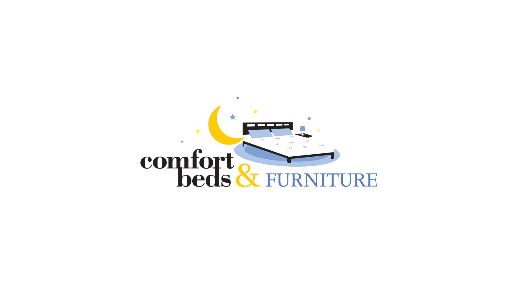 Comfort Beds & Furniture logo concept.