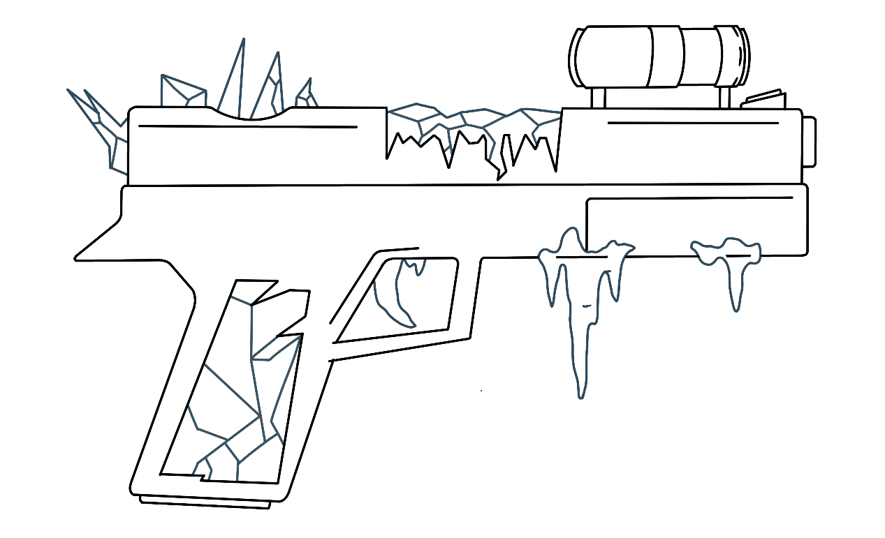 Frostgun Lineart