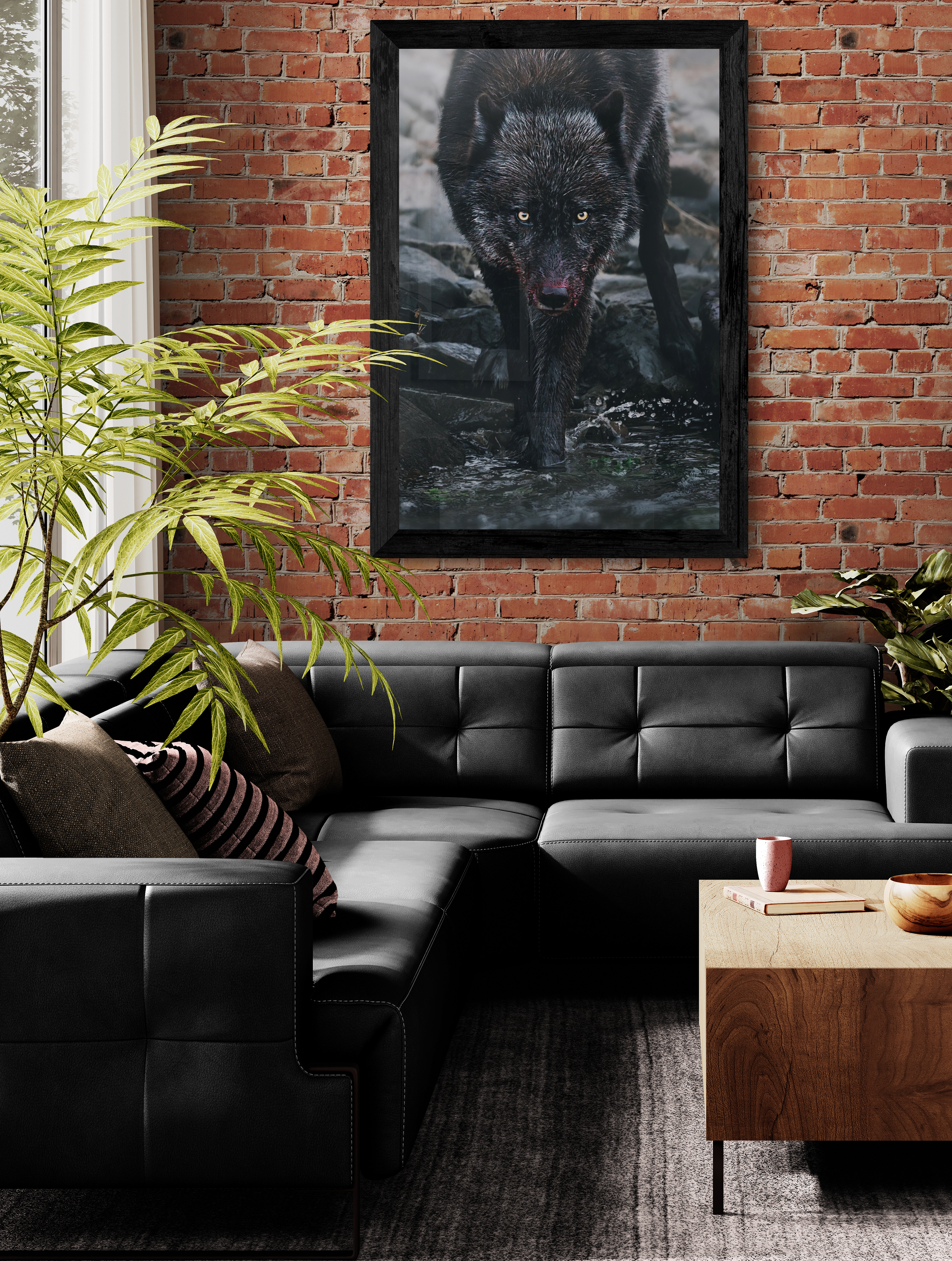 Golden Daggers on display in matte metal with a custom frame 23x33 $1695