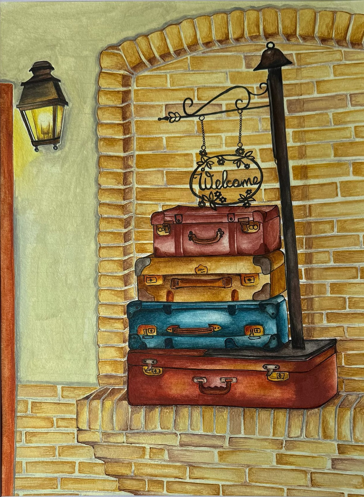 Watercolor on paper - Size 9 x 12