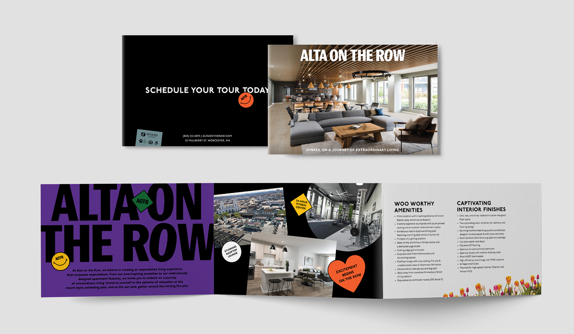 Alta On The Row (Wood Partners) rack card design