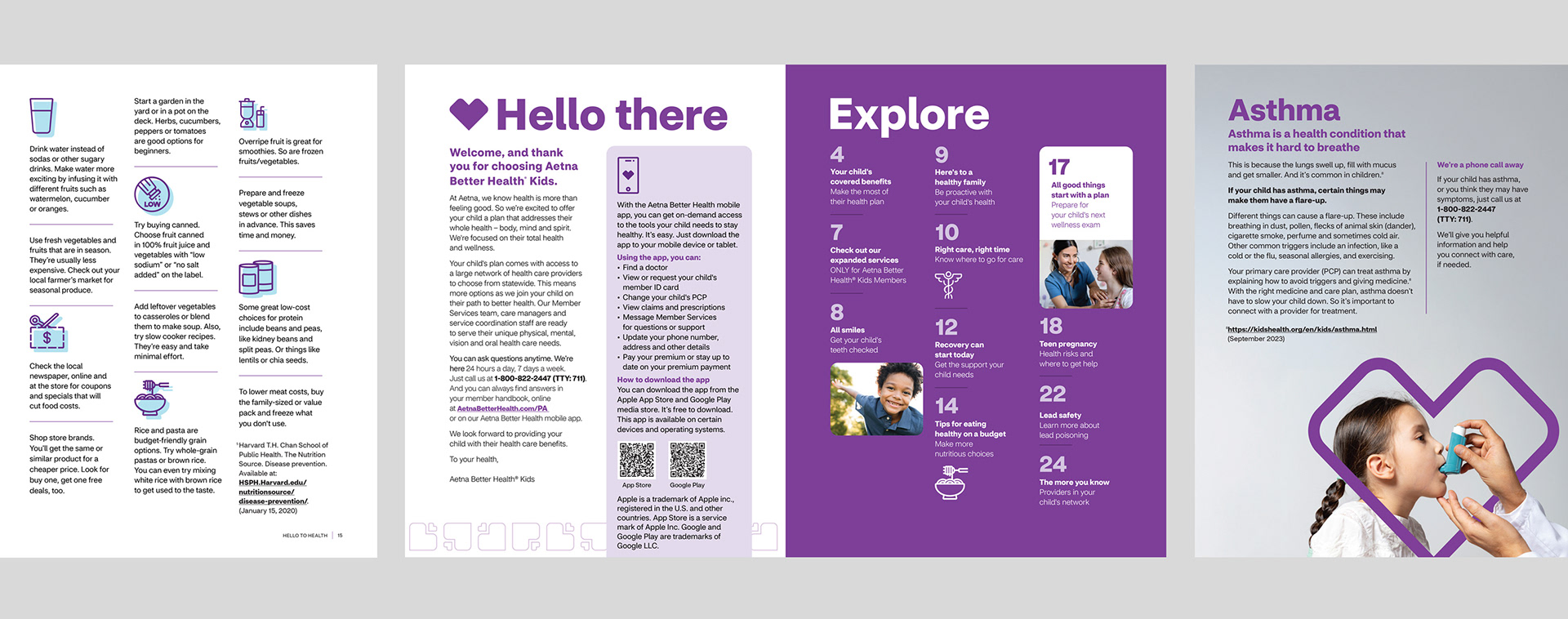 Aetna Hello to Health Magazine | editorial design