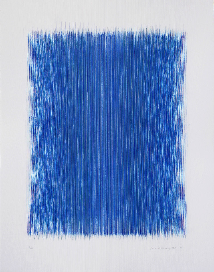 Blau 6/4, 2014- 141, , draaddruk, 65 x 50 cm