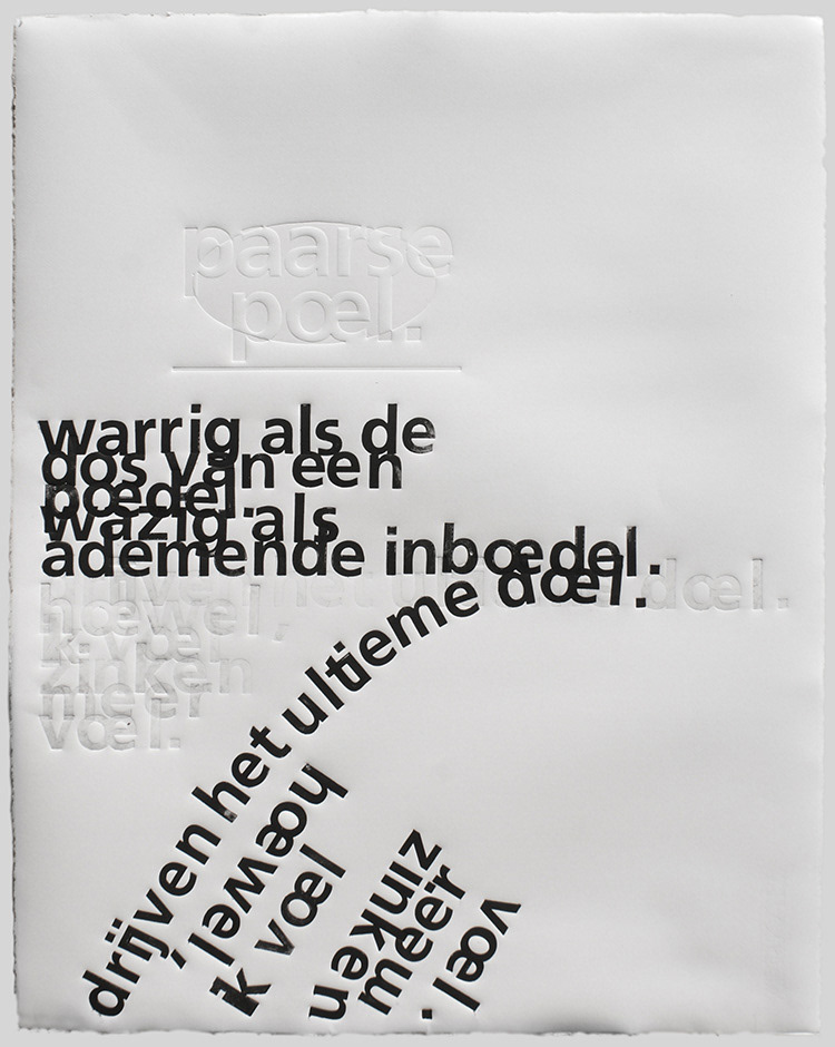 Paarse pool, 2021-232, 2-kleuren 3D-prentplaat, 65 x 50 cm