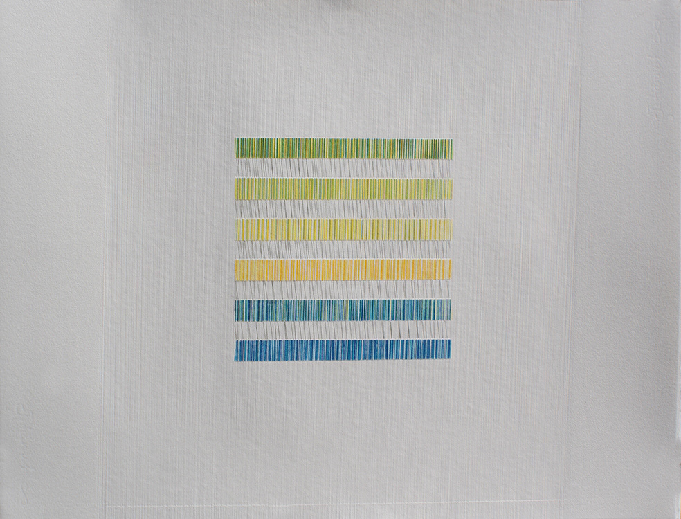 Gezeitenwellen, 2017-182b, , draaddruk, 50 x 65 cm