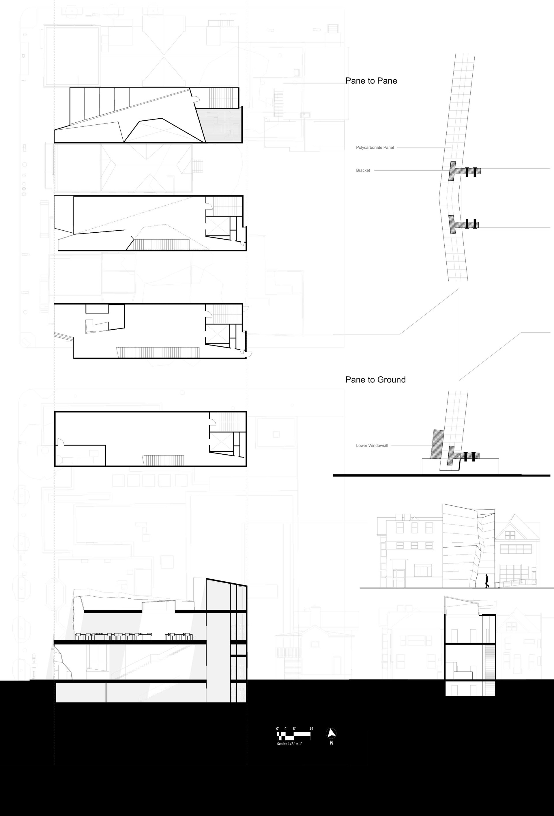 Plan, Section, and Facade Assembly Diagram