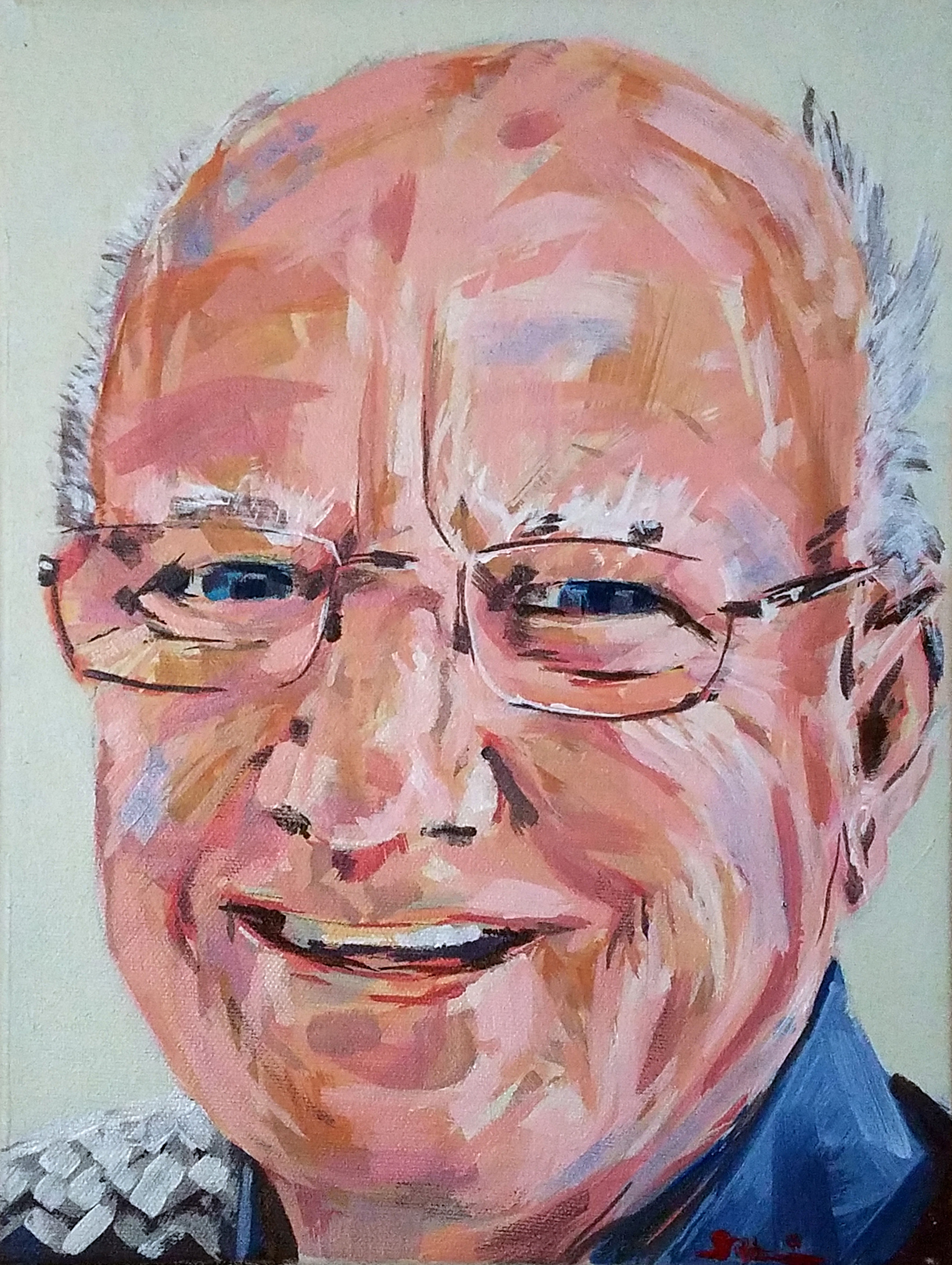 'Dad' - Acrylic on canvas - 14" x 11"