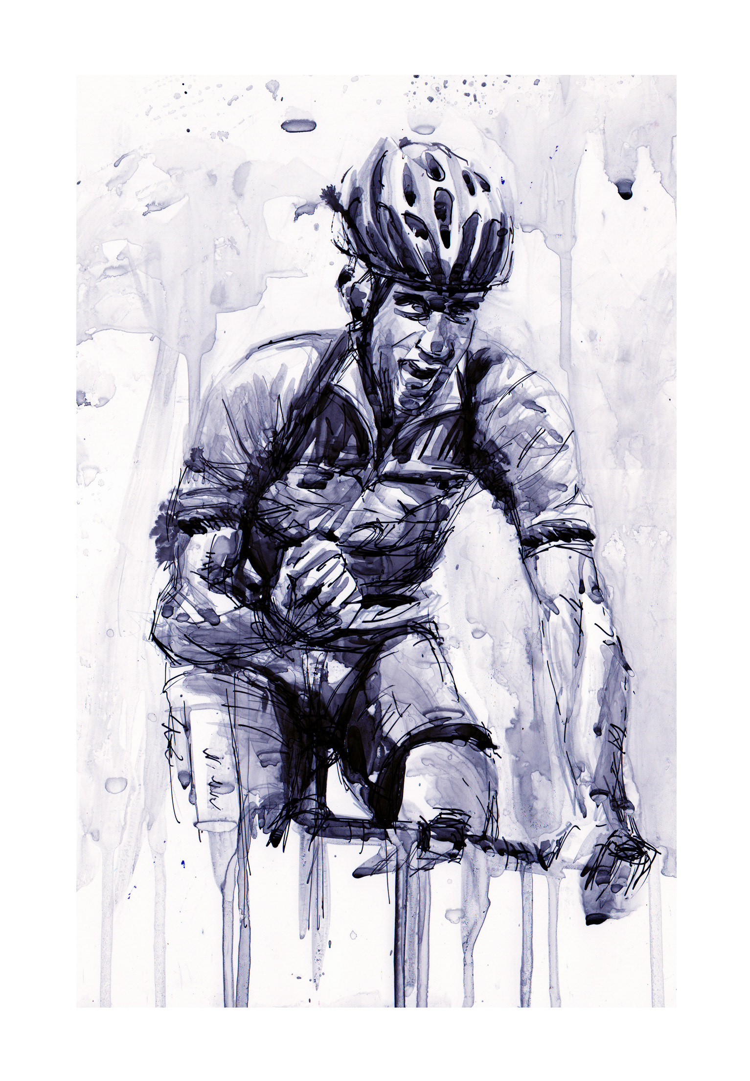 Inks on Yupo - 11" x 14"