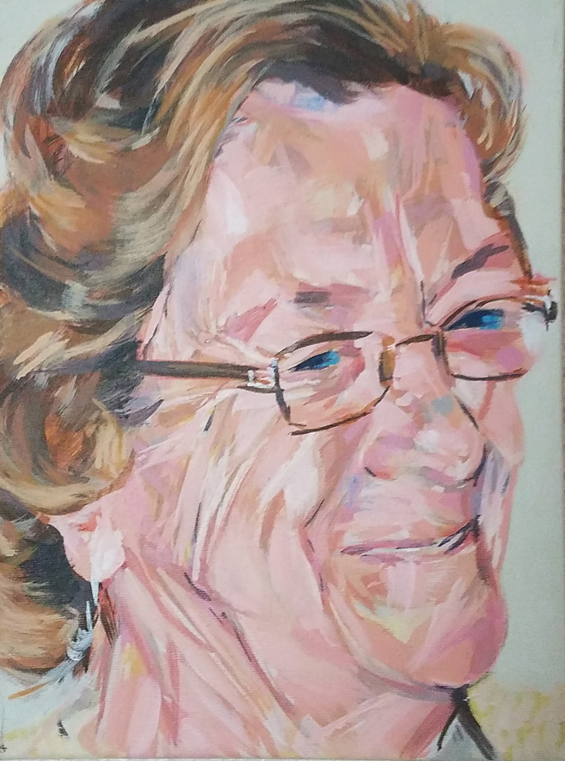'Mum' - Acrylic on canvas - 14" x 11"
