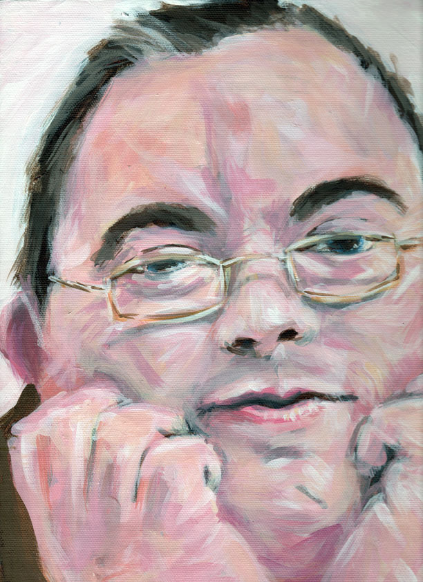 'Richy' - Acrylic on canvas - 14" x 11"