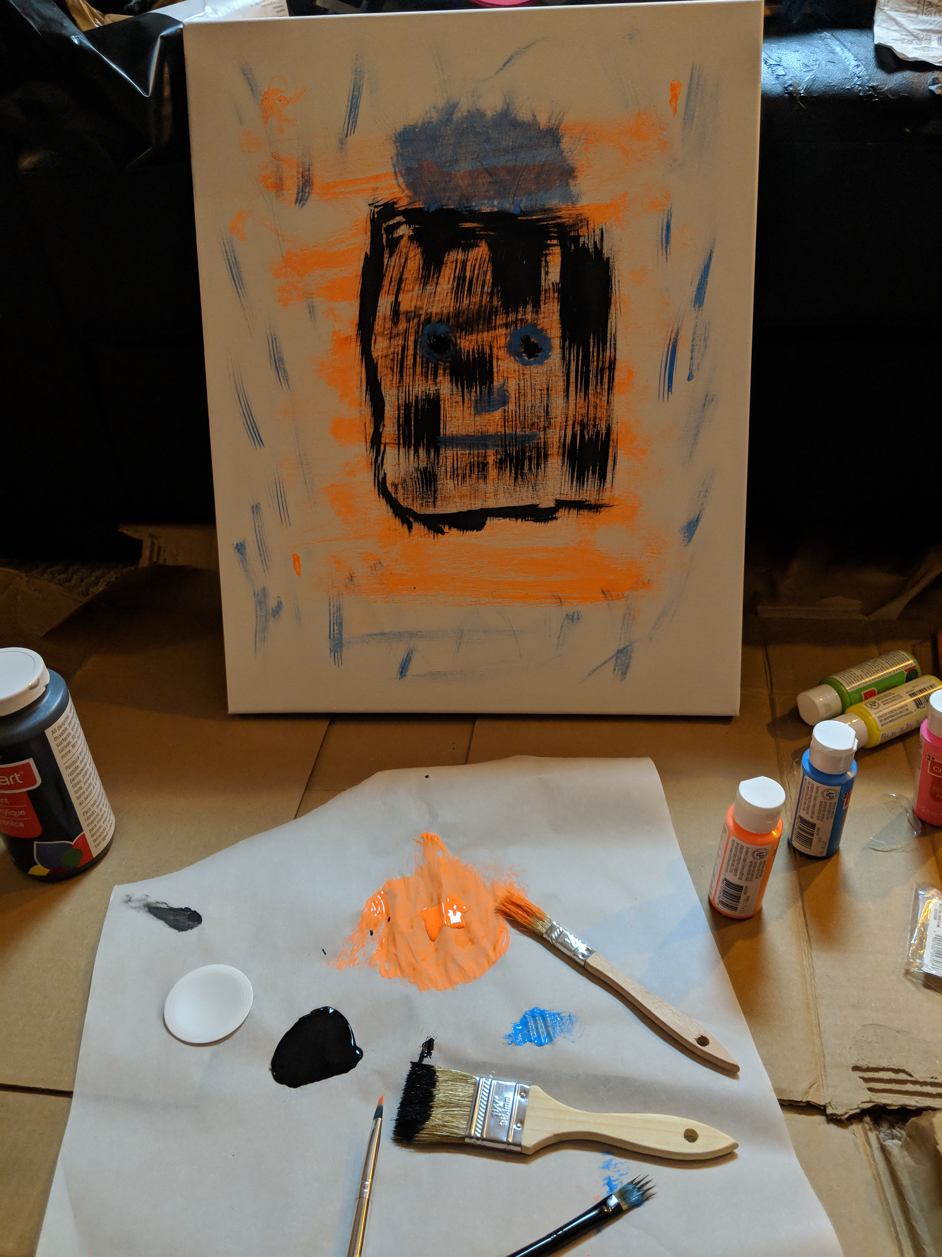 First Coaltoons Art painted on canvas