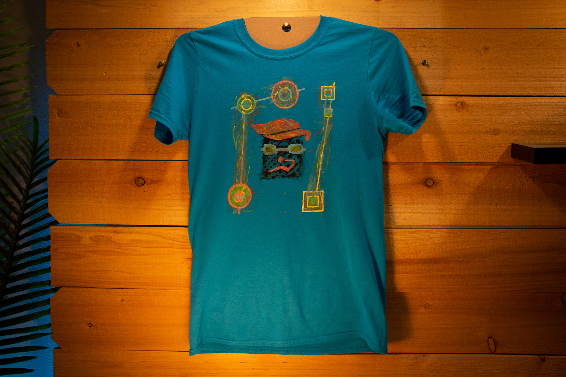 Second Coaltoons Couture hand painted screen printed t-shirt.