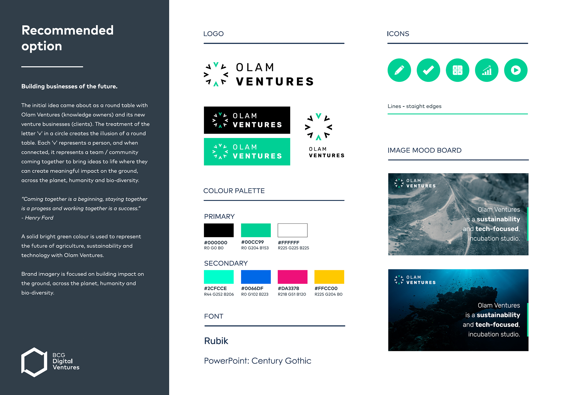 Venture Identity for Olam Ventures Option 1