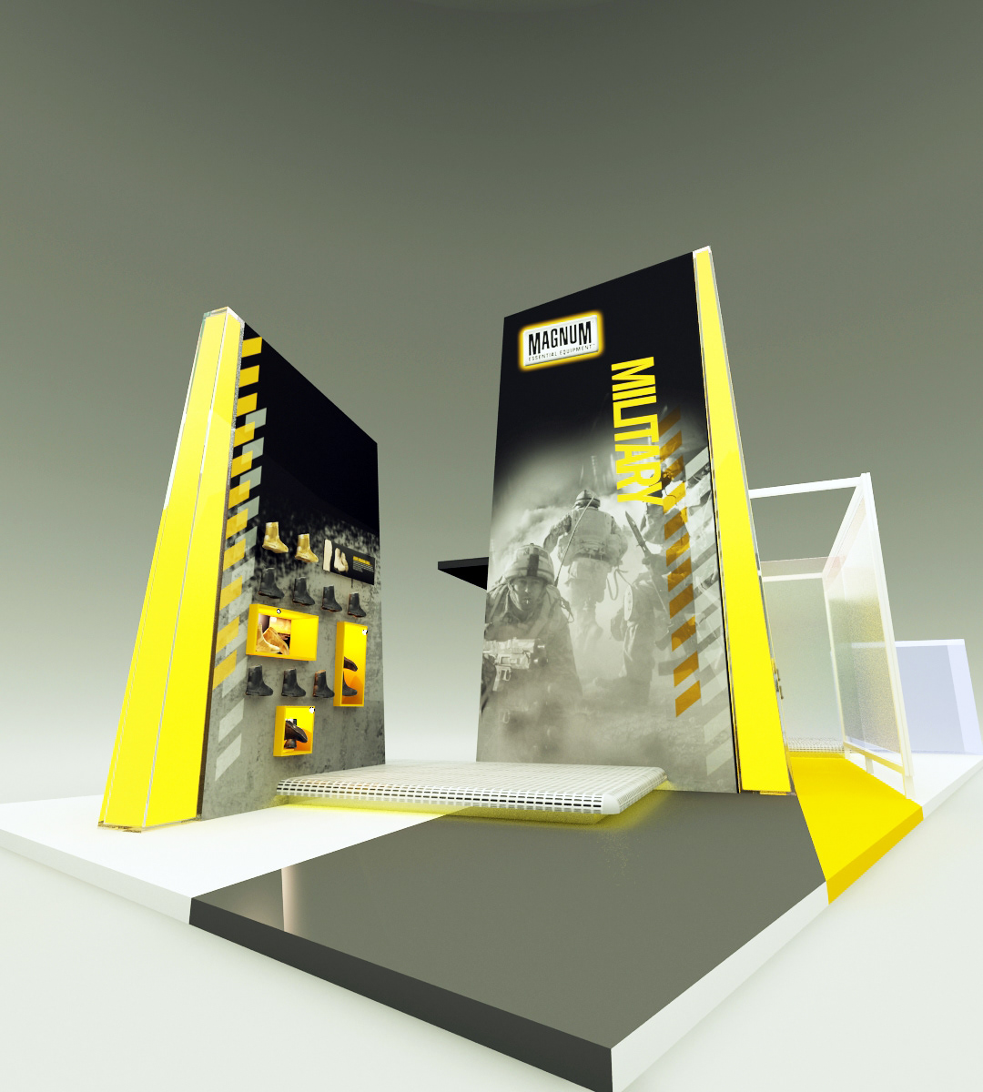 Exhibition stand for Magnum Boots 2009