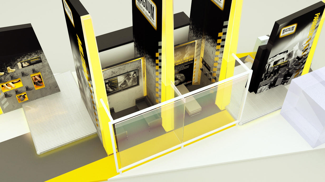 Exhibition stand for Magnum Boots 2009