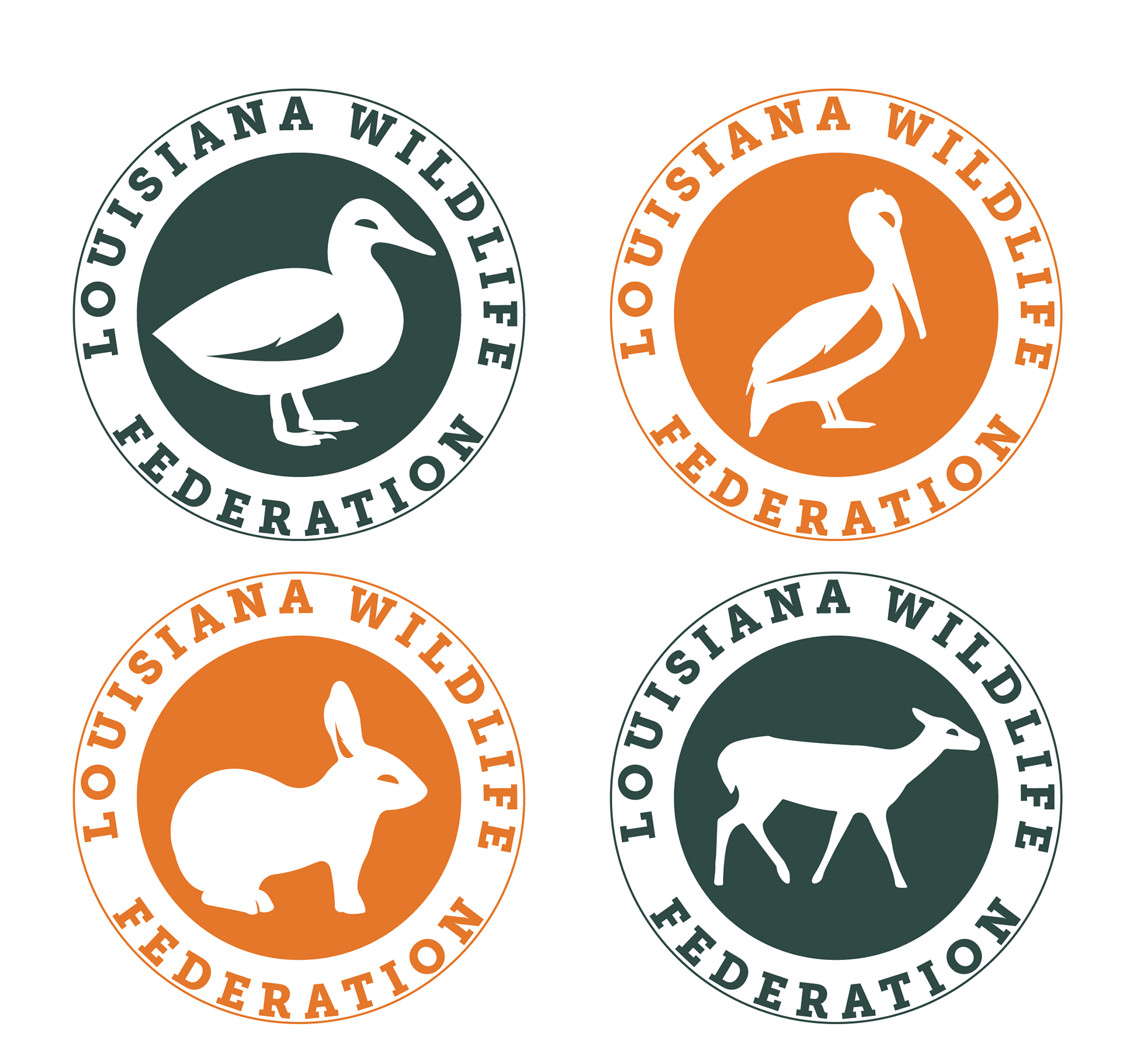 A group of stickers with animals