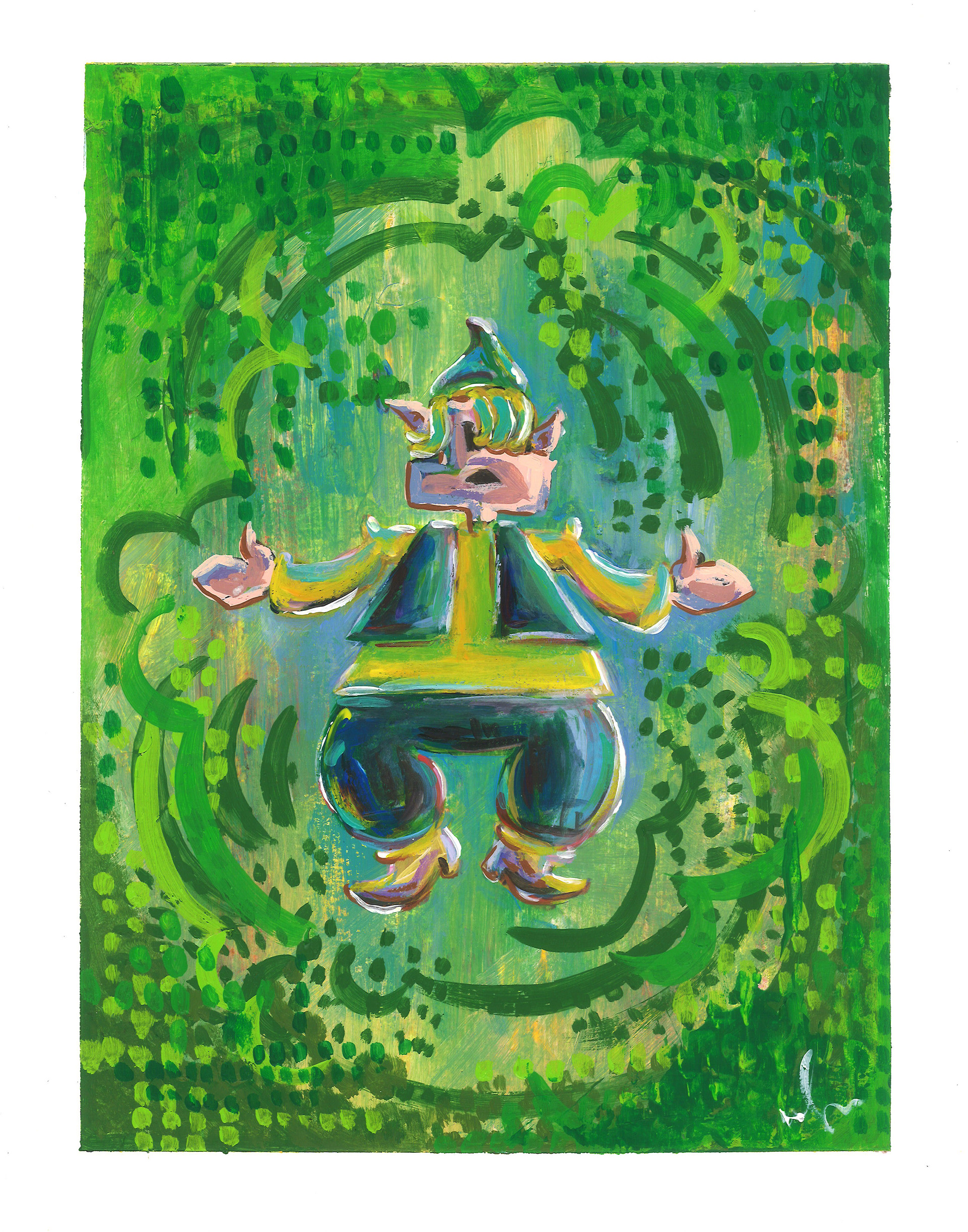 Gulley: In Between Worlds 11"x14"(27.94cm x 35.56) Contact me for custom framing and pricing adjustments