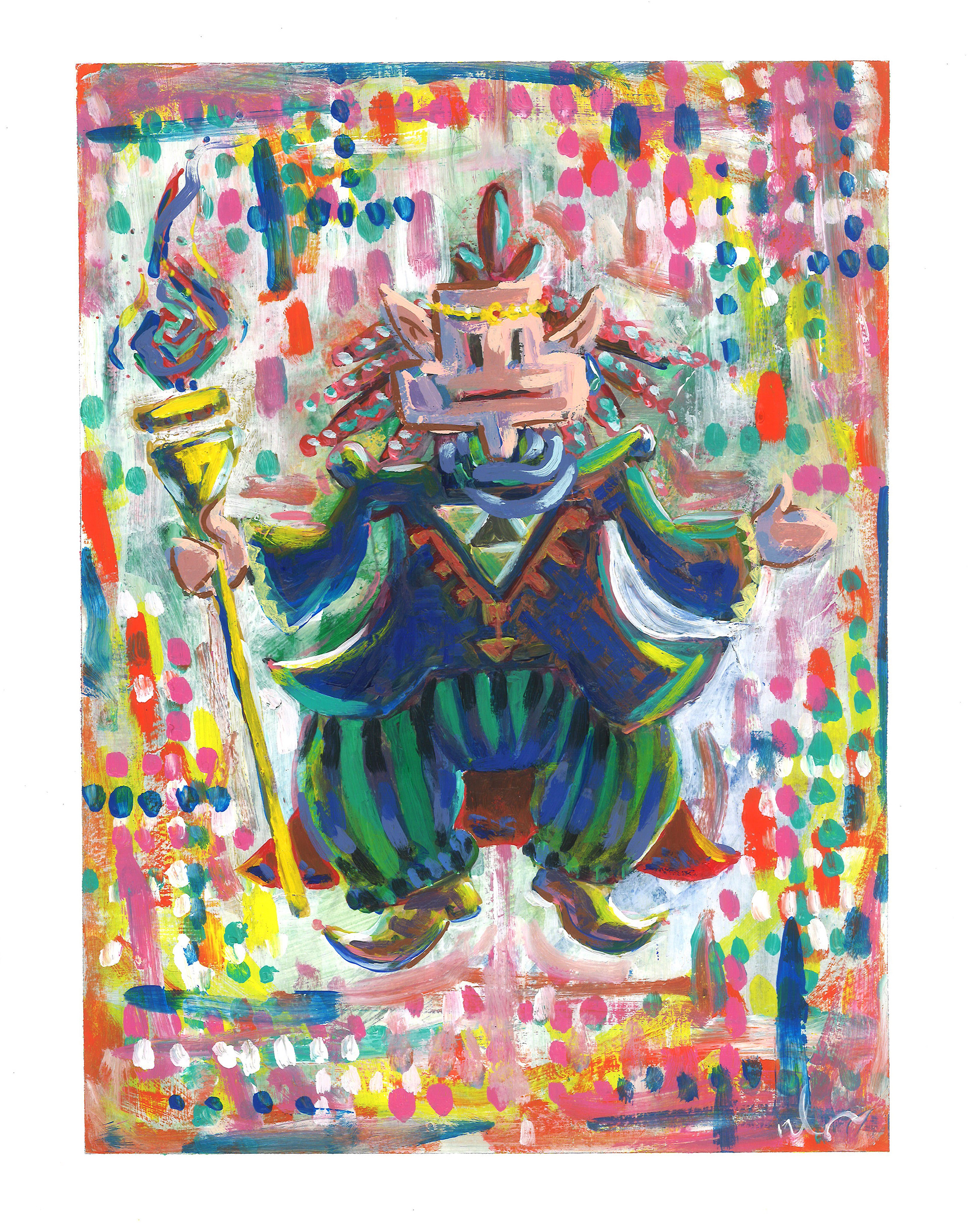 Yuga: In Between Worlds 11"x14"(27.94cm x 35.56) Contact me for custom framing and pricing adjustments