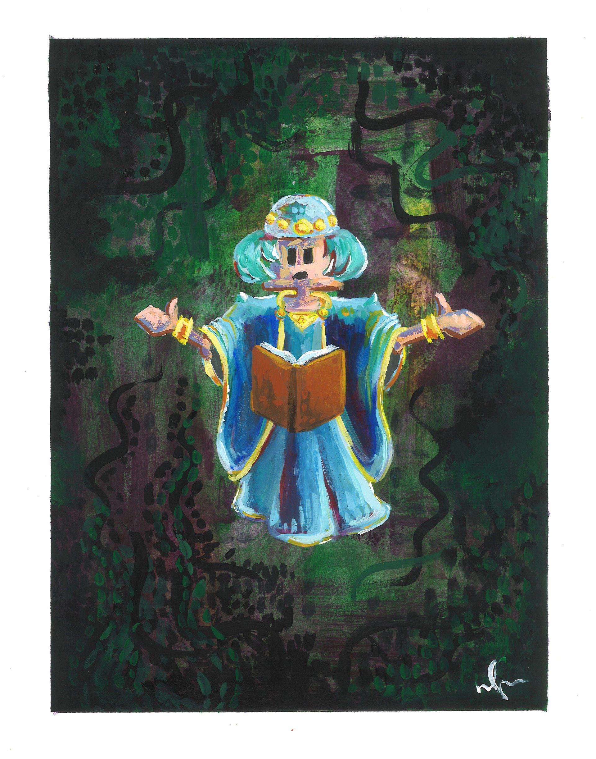 Ceres: In Between Worlds 11"x14"(27.94cm x 35.56) Contact me for custom framing and pricing adjustments
