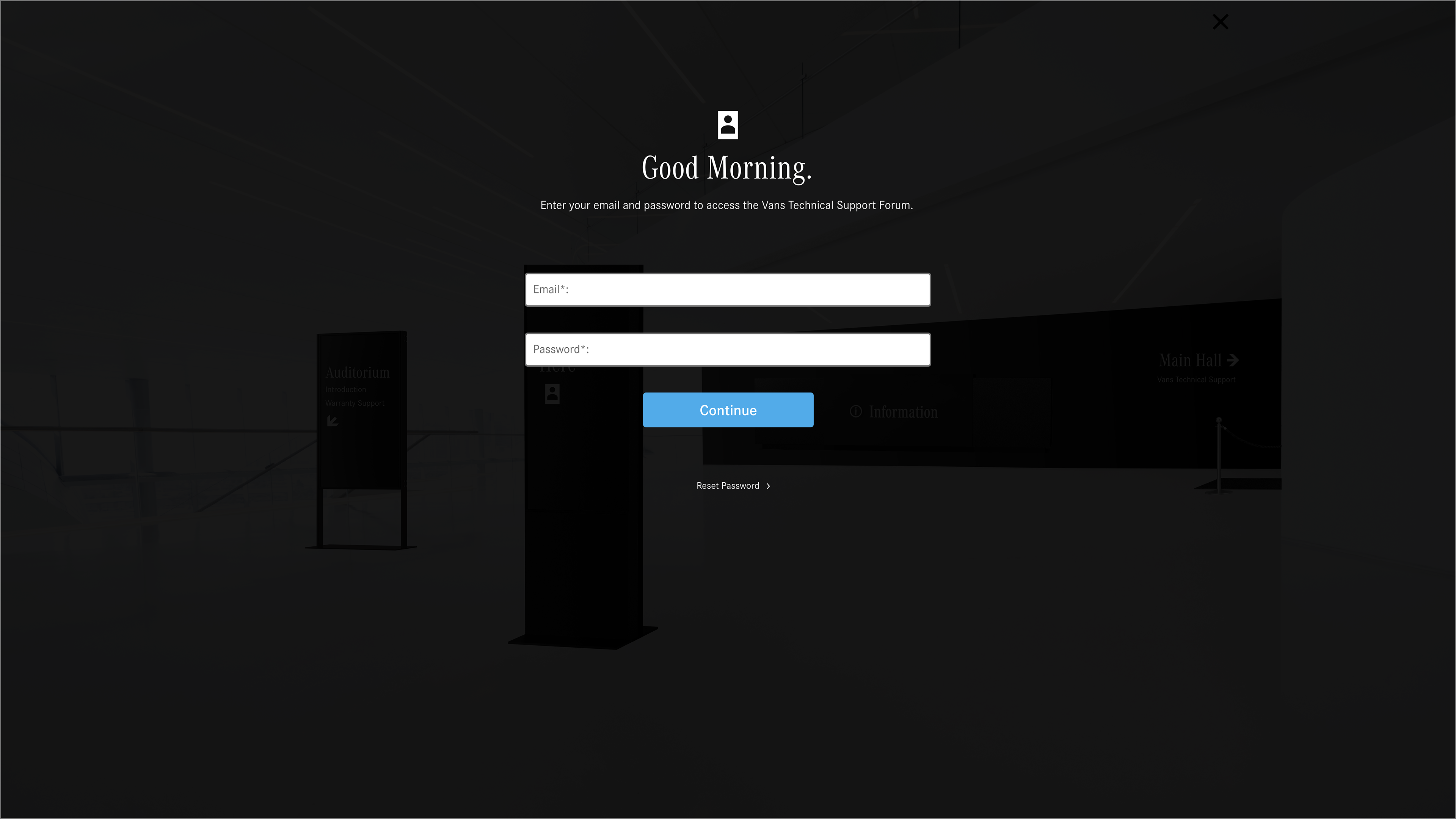Registered email sign in