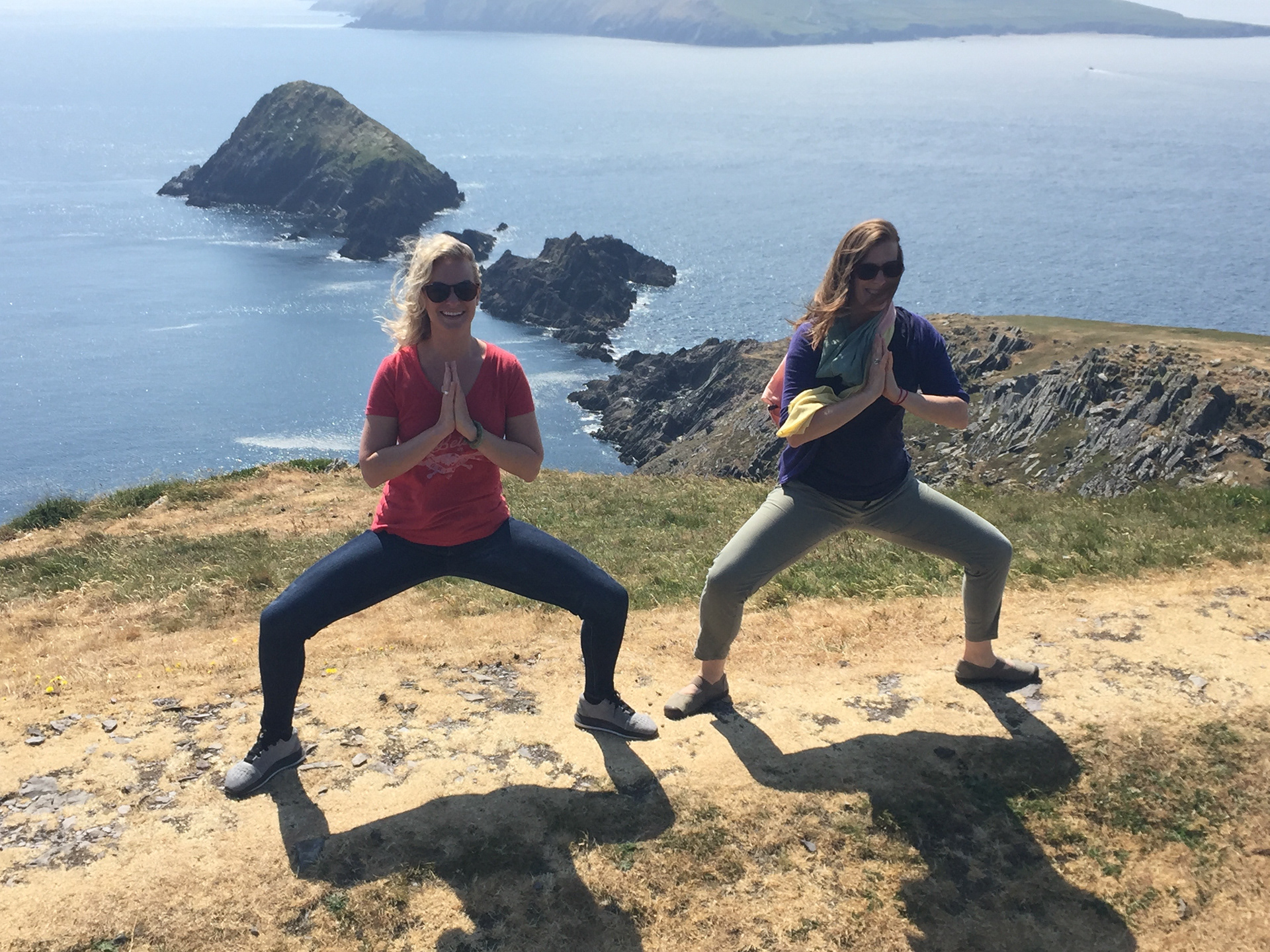 Horse pose at Dunmore Head