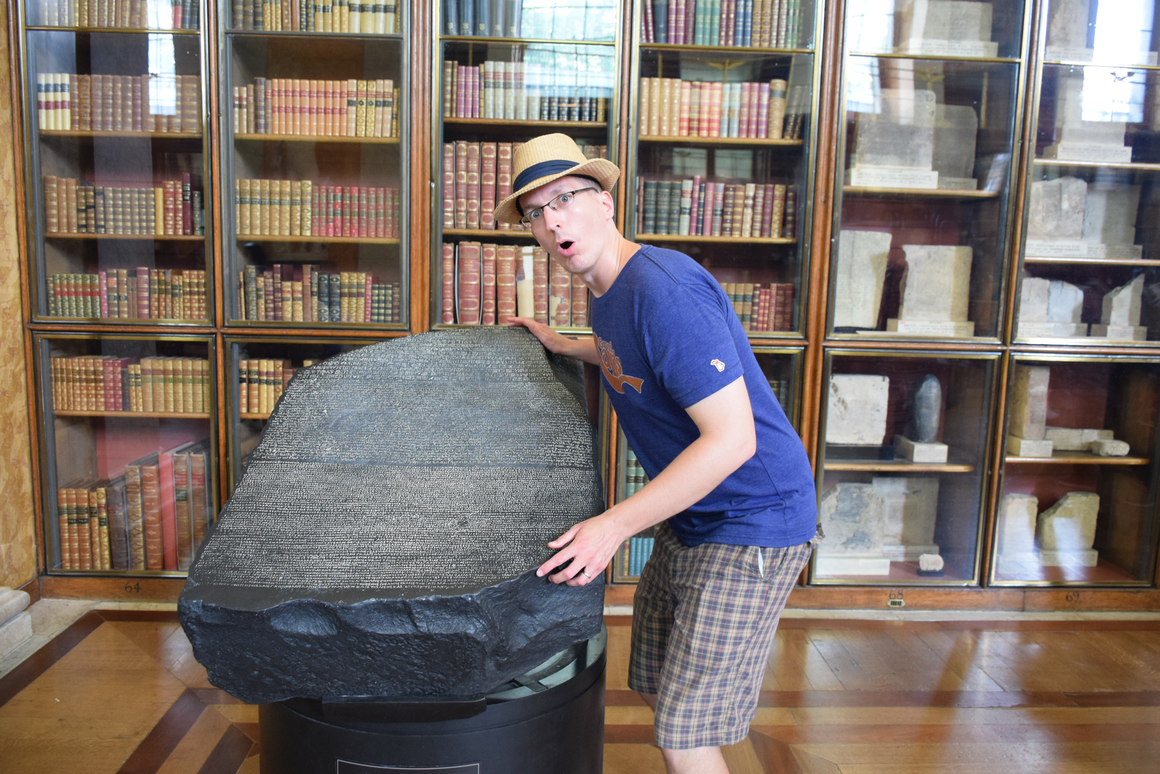 Don't worry - it's a replica - you're supposed to touch it