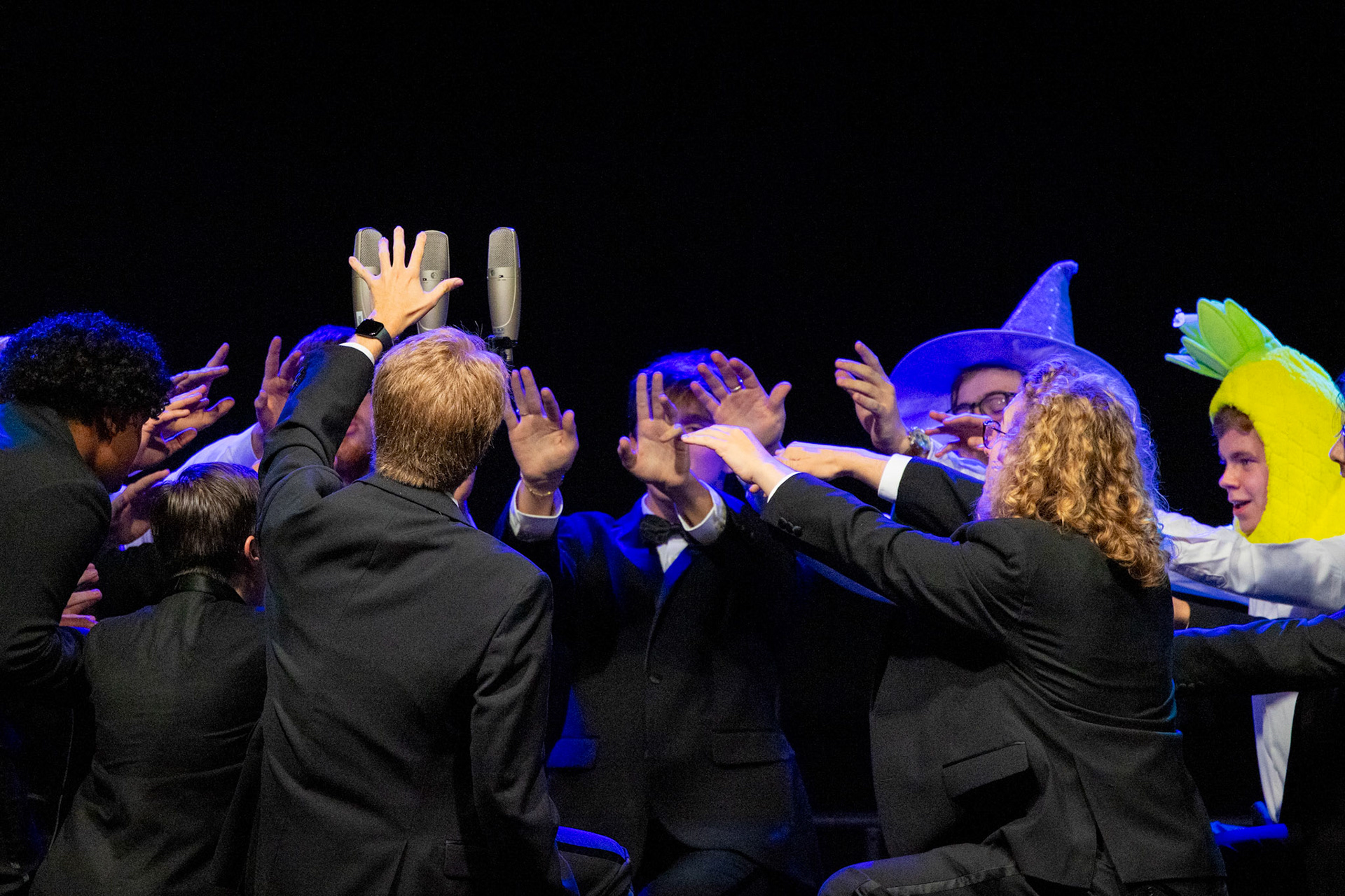 Bates hosts the annual acapella concert in Gray Cage on Friday evening of parents weekend.