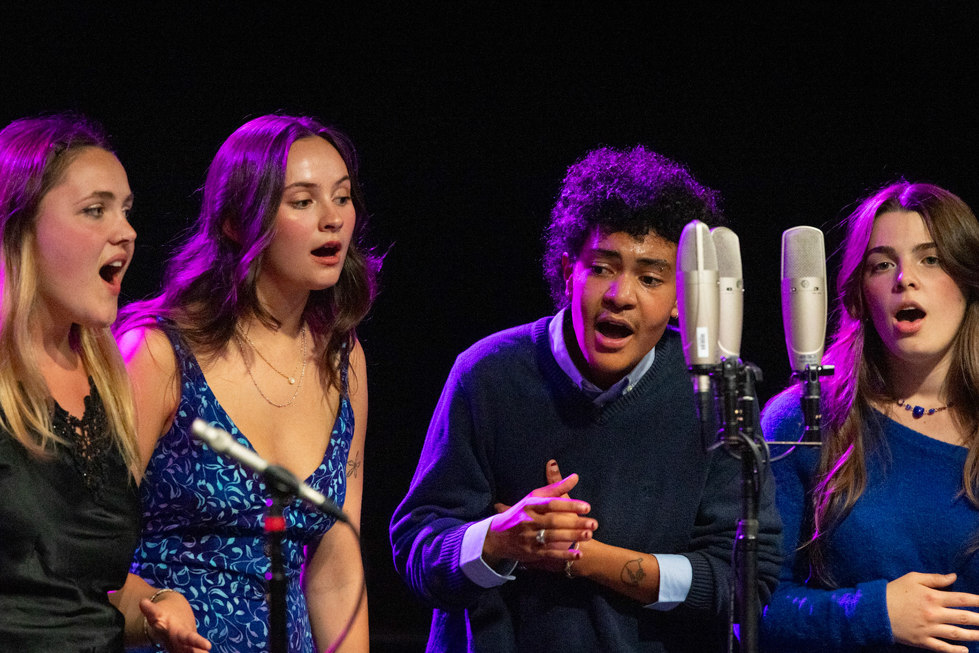 Bates hosts the annual acapella concert in Gray Cage on Friday evening of parents weekend.
