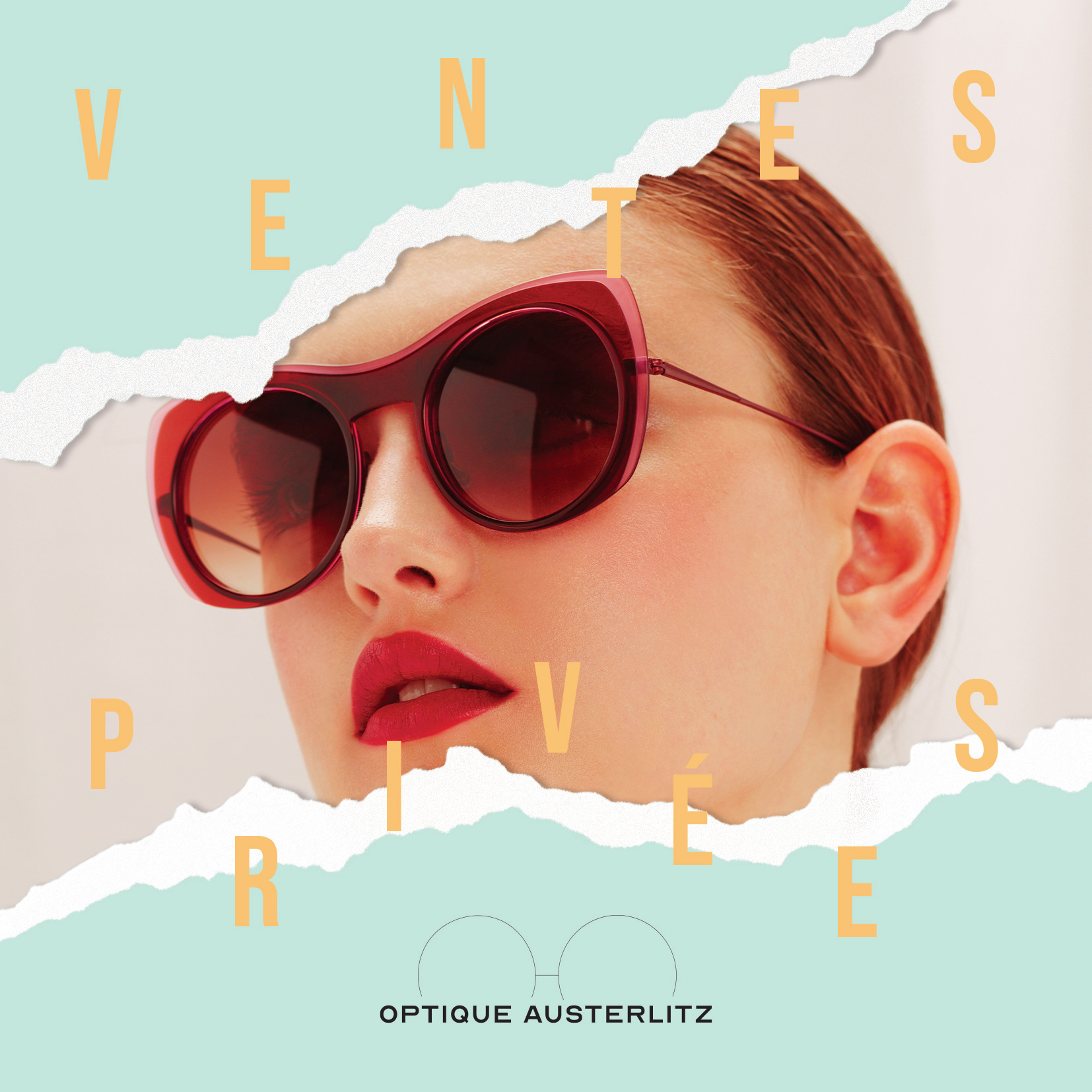 Carte invitation Ventes Privées d'Optique Austerlitz, TOULOUSE