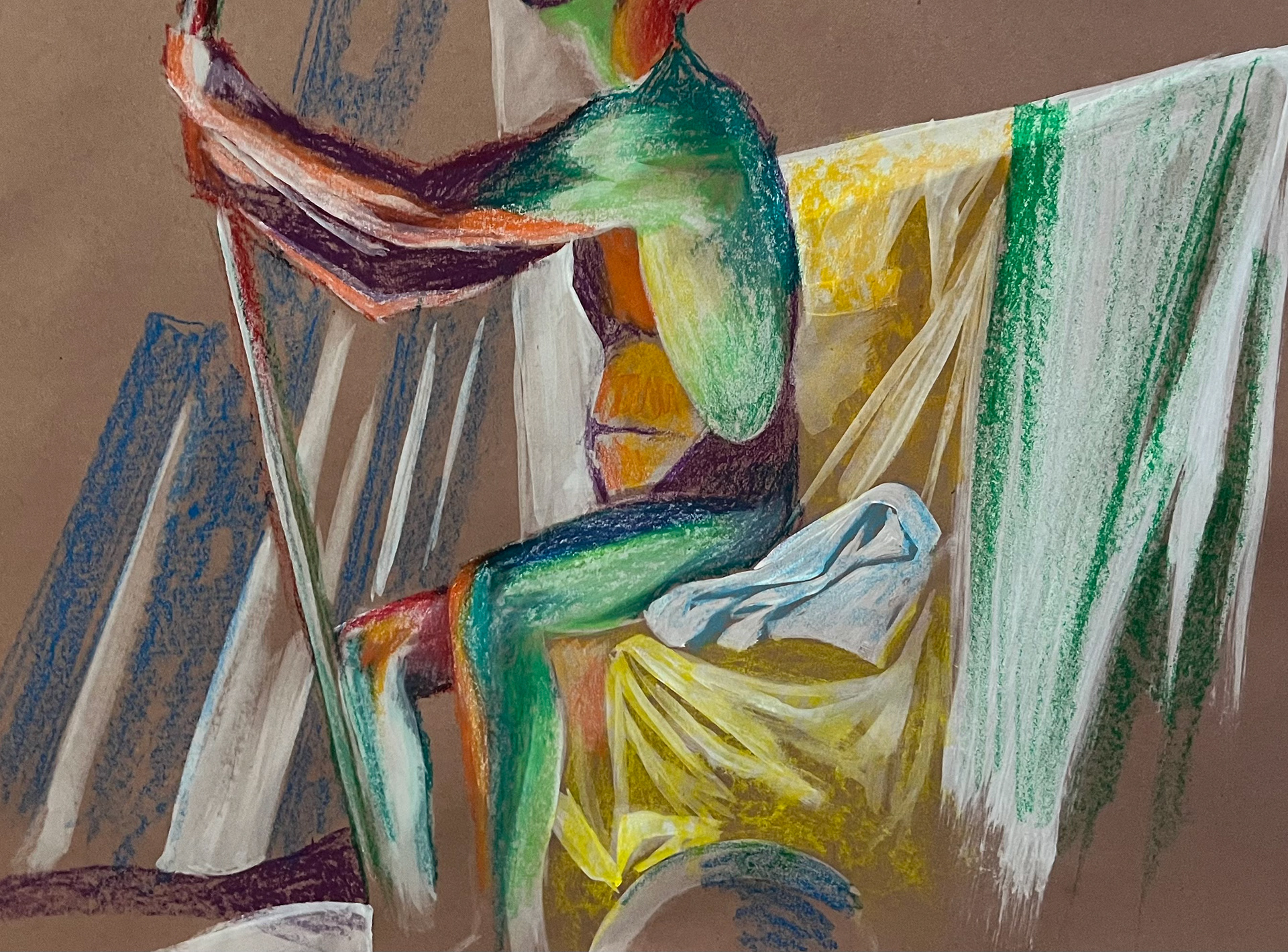 Oil Pastel Study - 2
