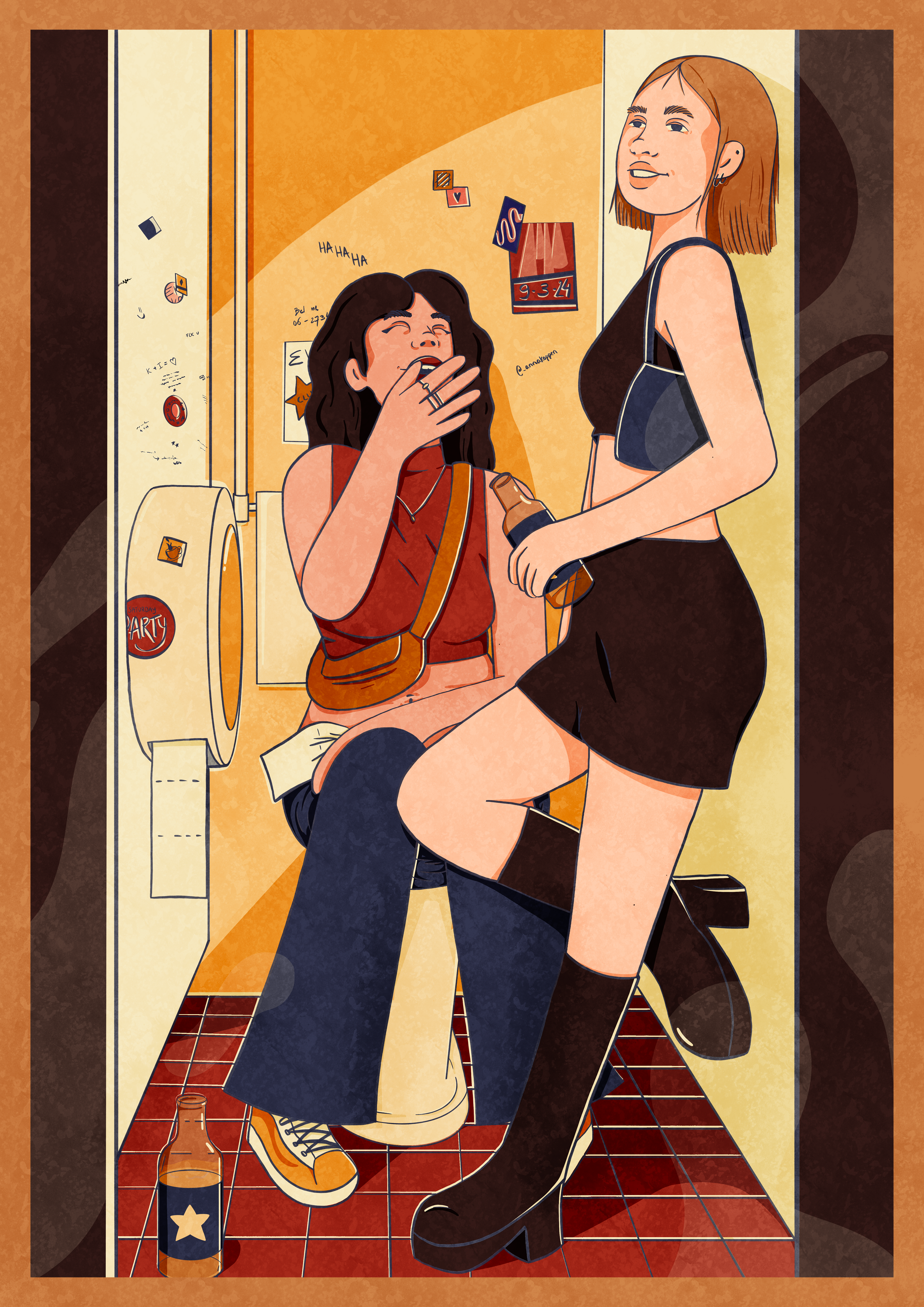 Bathroom catch ups