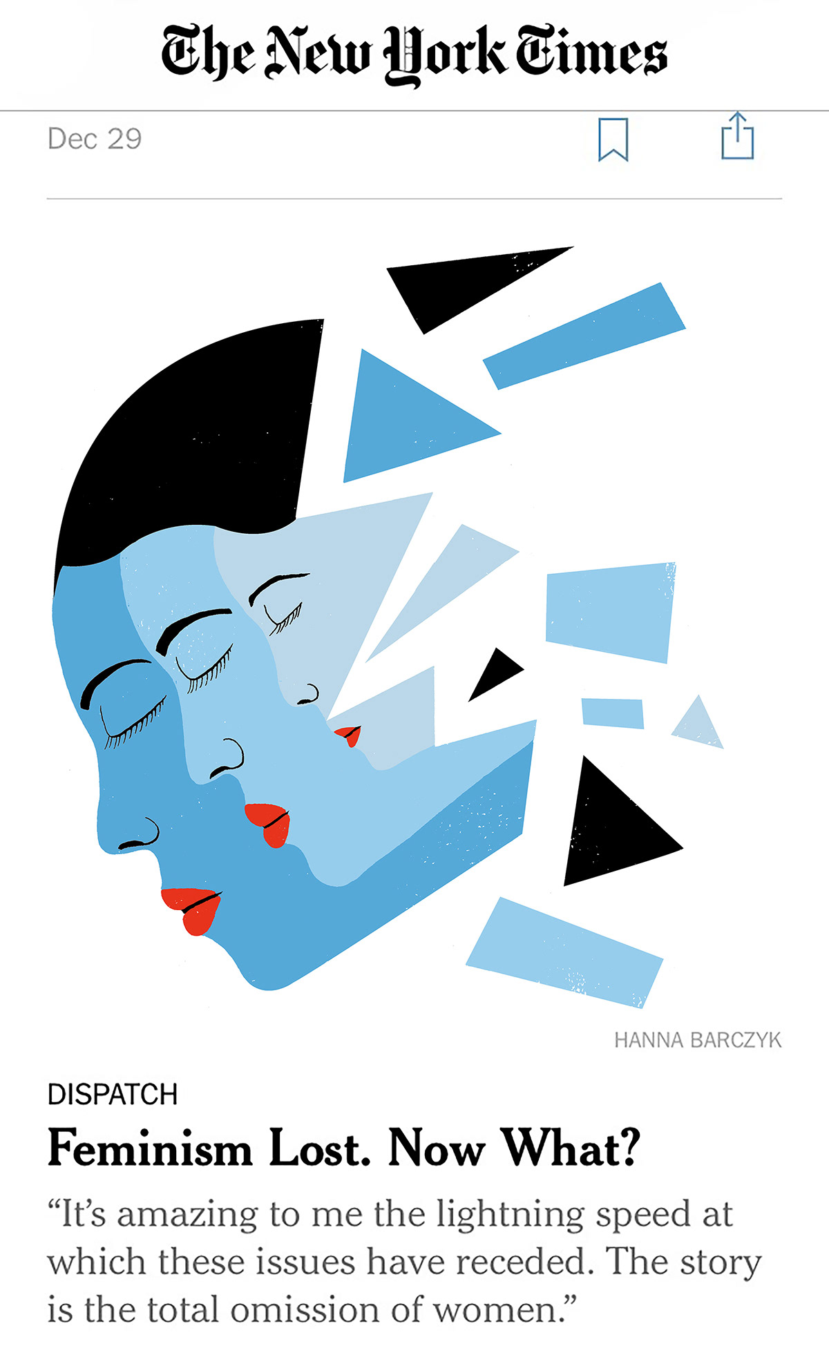 Hanna Barczyk Cover For The New York Times