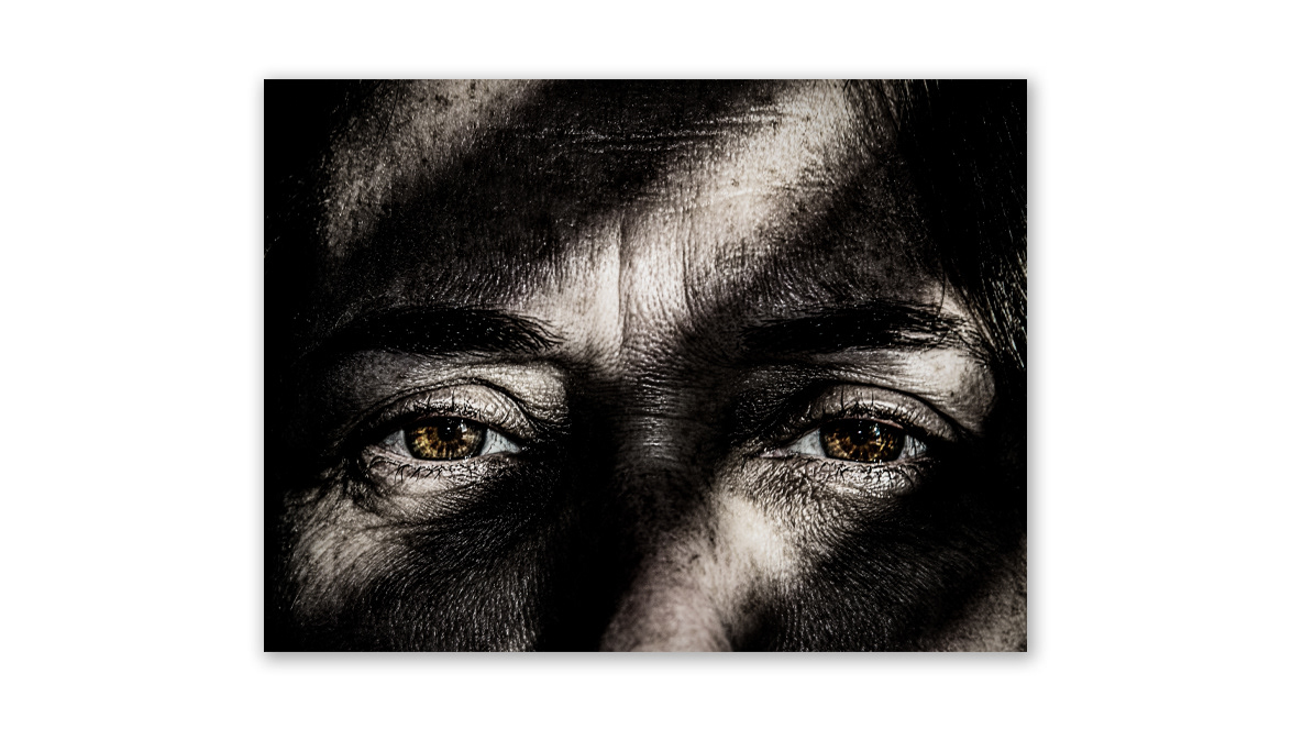 Old Woman With Yellow Eyes - QLICK Photography Gallery, Amsterdam, Netherlands
