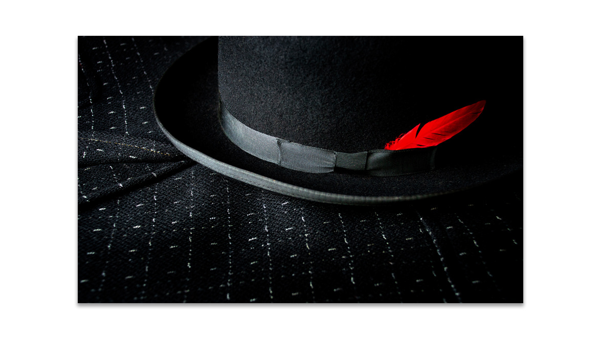 Bowler Hat with a Red Feather - Berlin Blue Art Gallery, Berlin, Germany