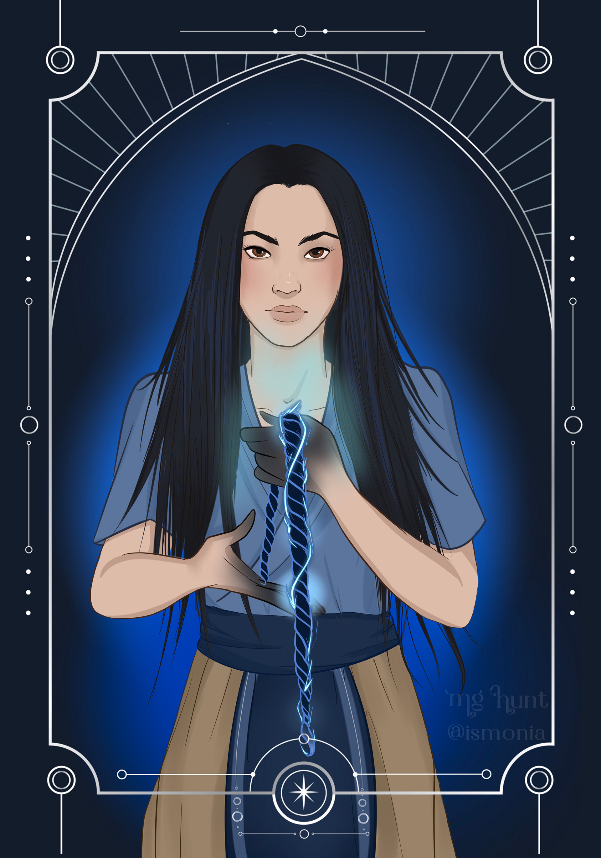 Gatira, a character from Darkness in the Flesh. Illustration by Ismonia.