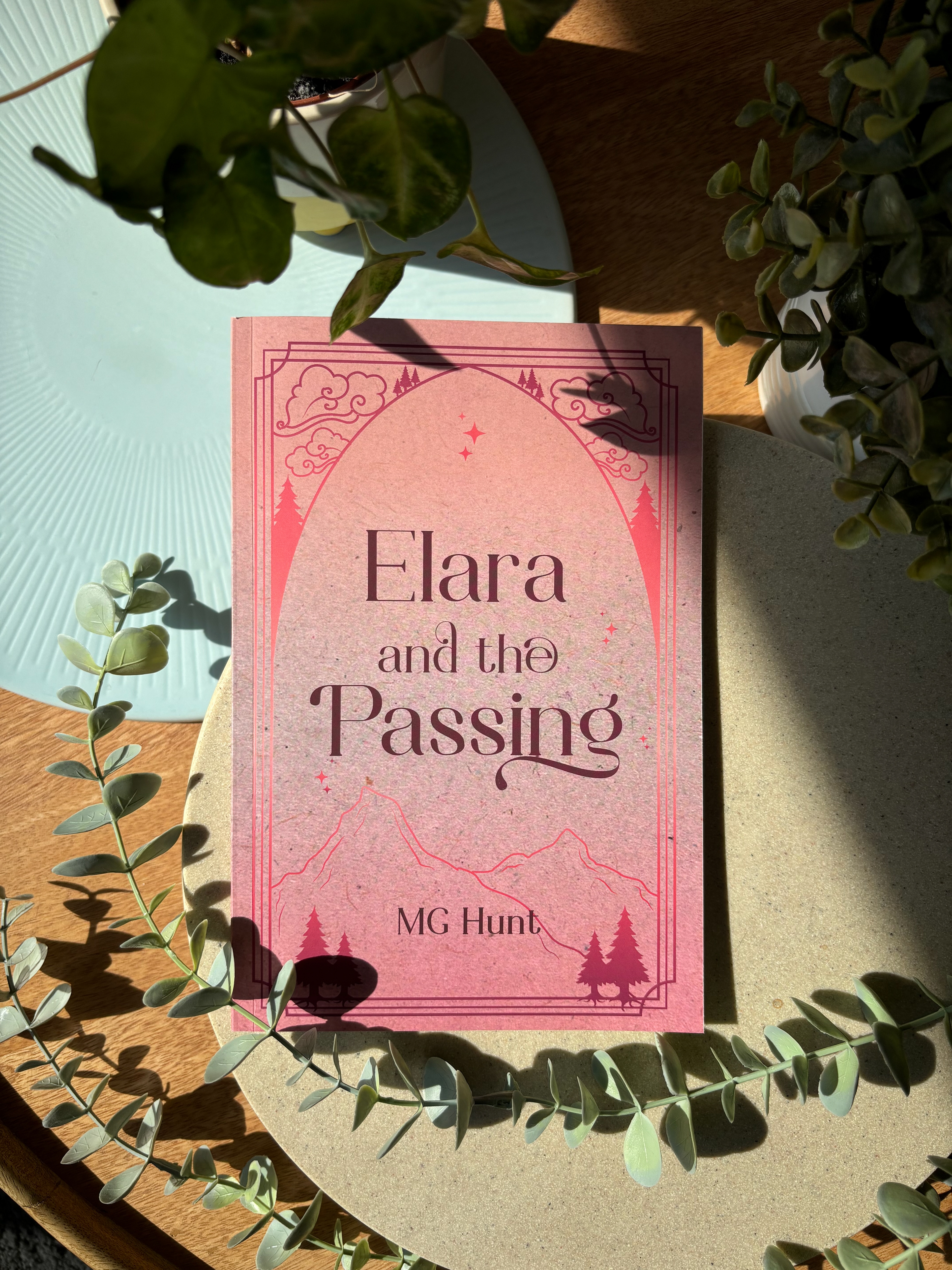 Elara and the Passing, signed copies available via M.G. Hunt author shop.