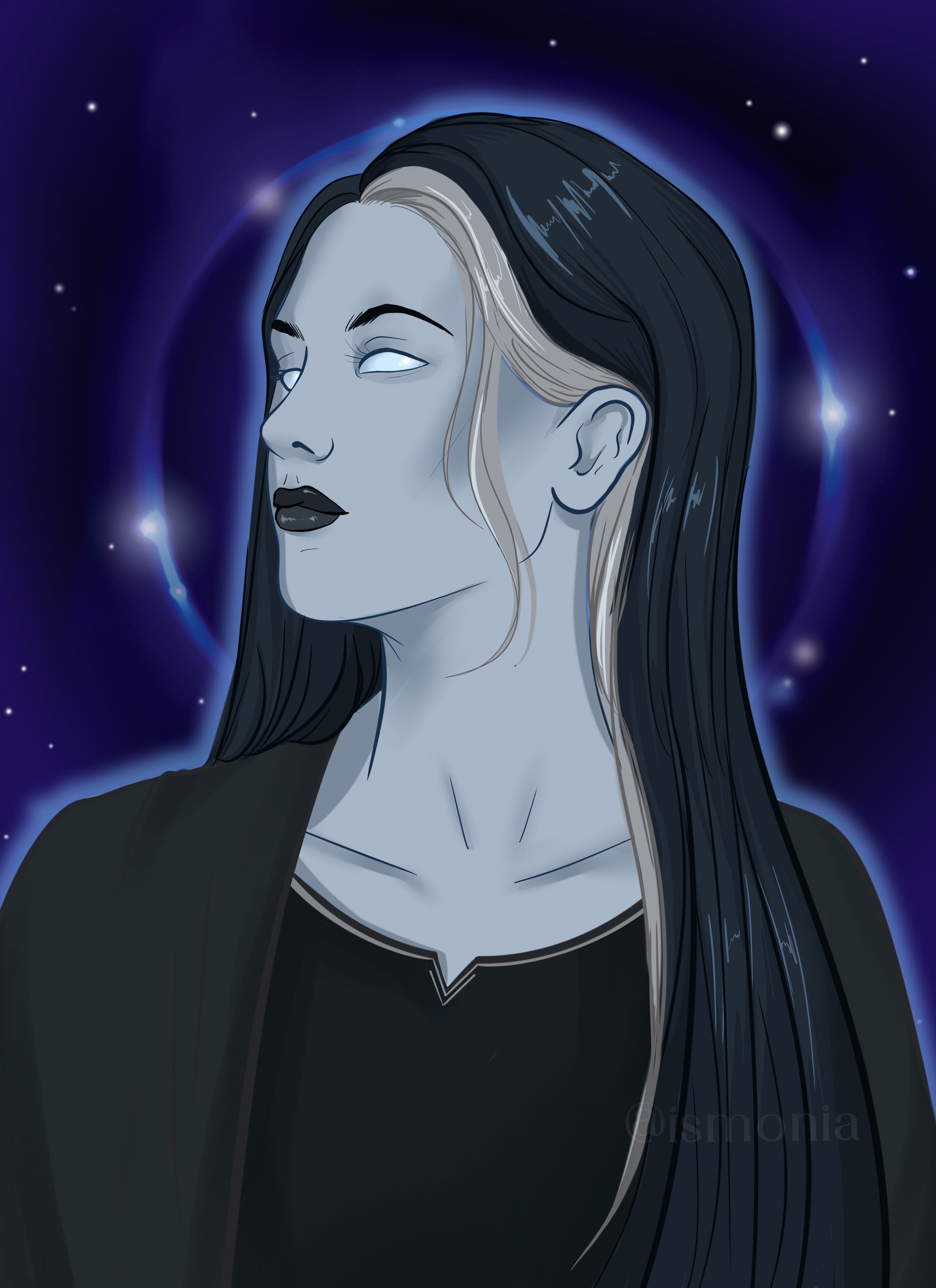 Sapphira, a character from Darkness in the Flesh