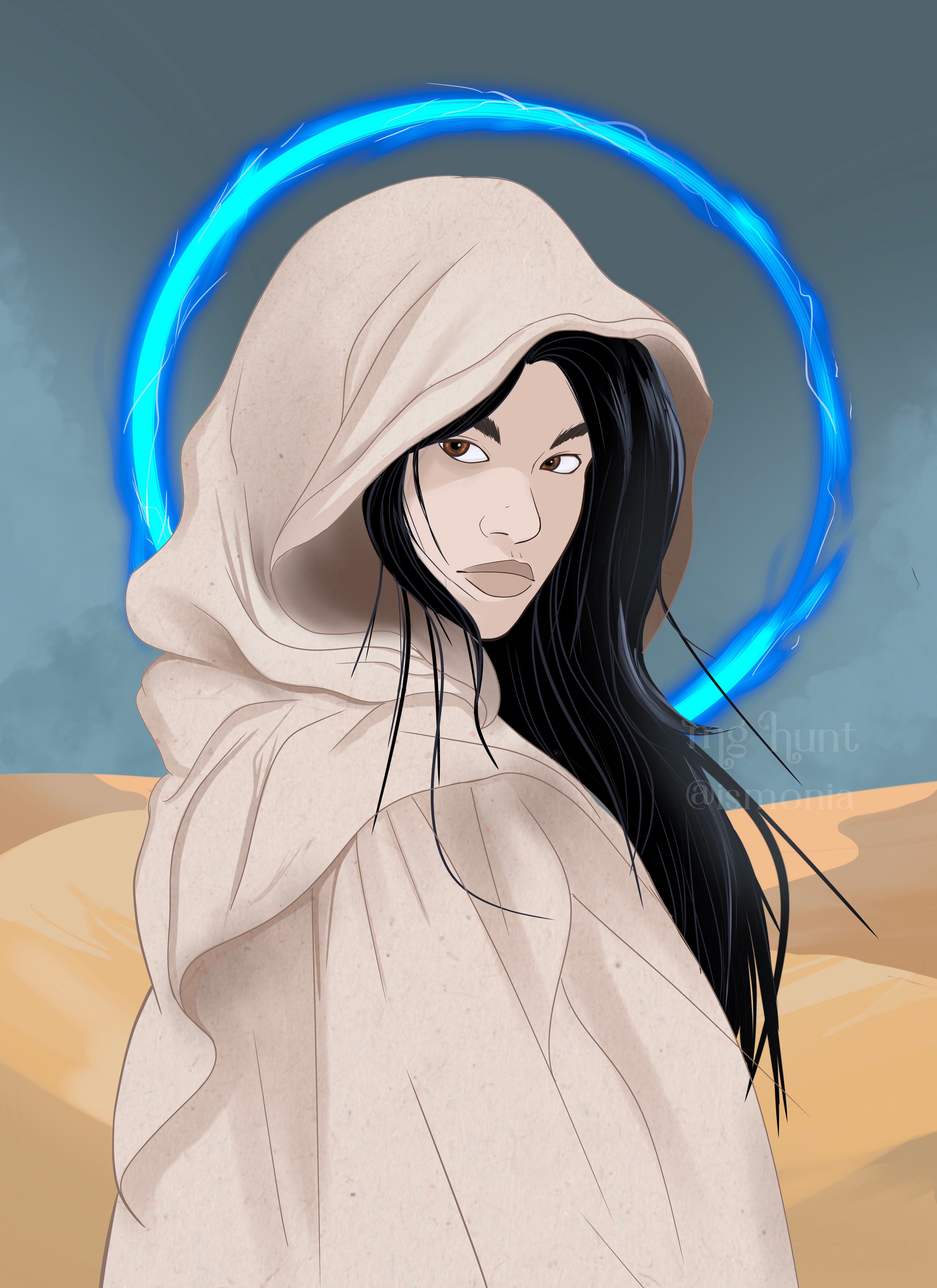 Gatira, a character from Darkness in the Flesh. Illustration by Ismonia.