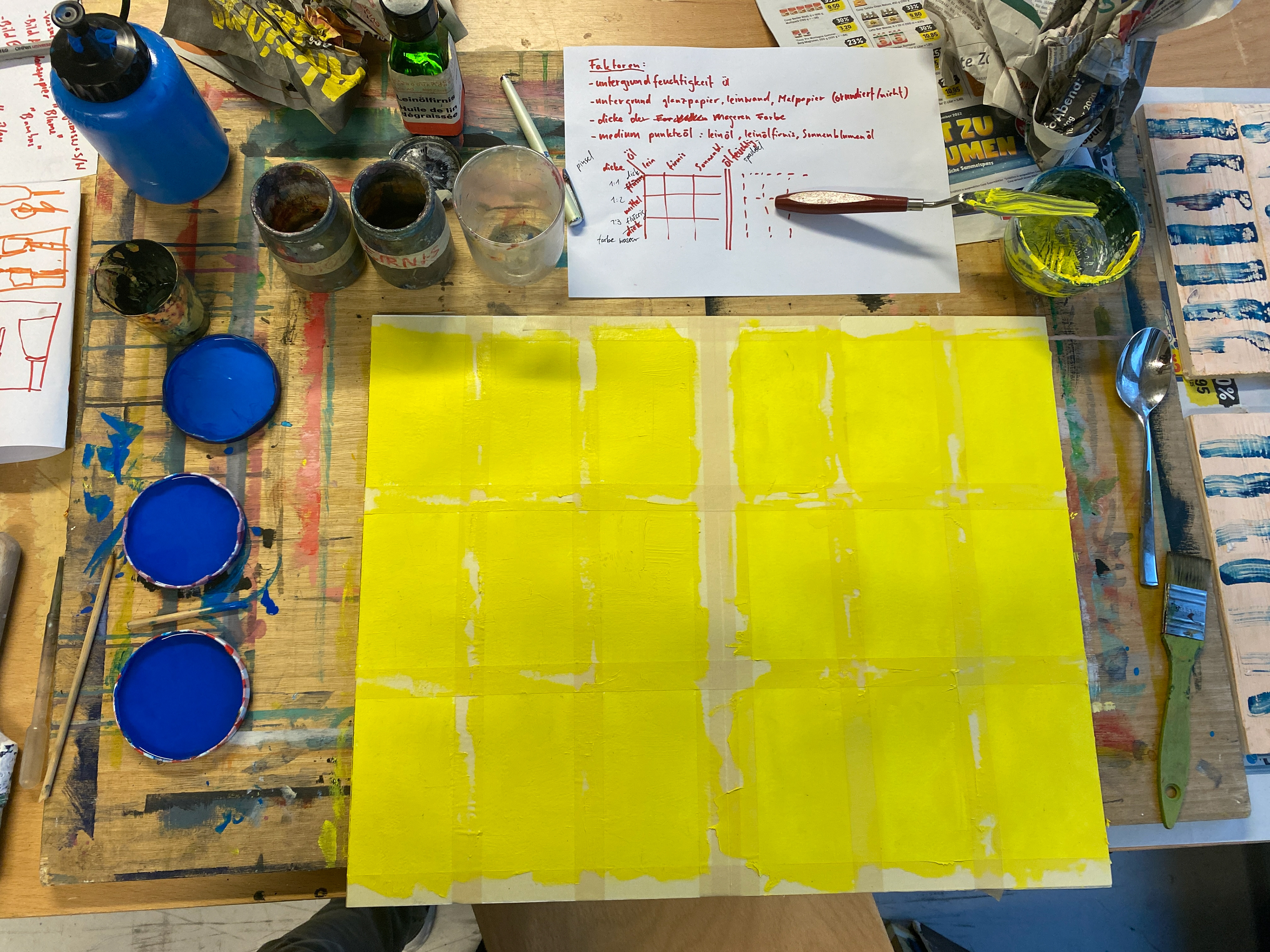 erste schritte,  aquarellpapier