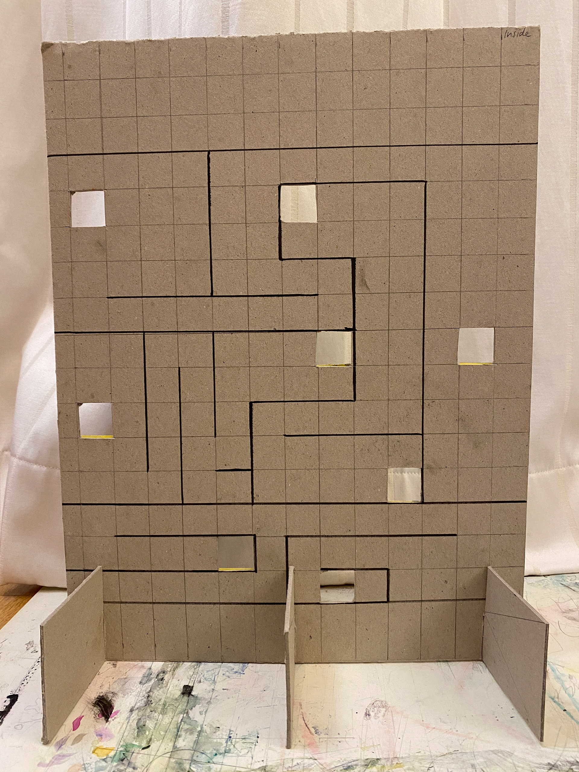 kartonmodel, rückseite