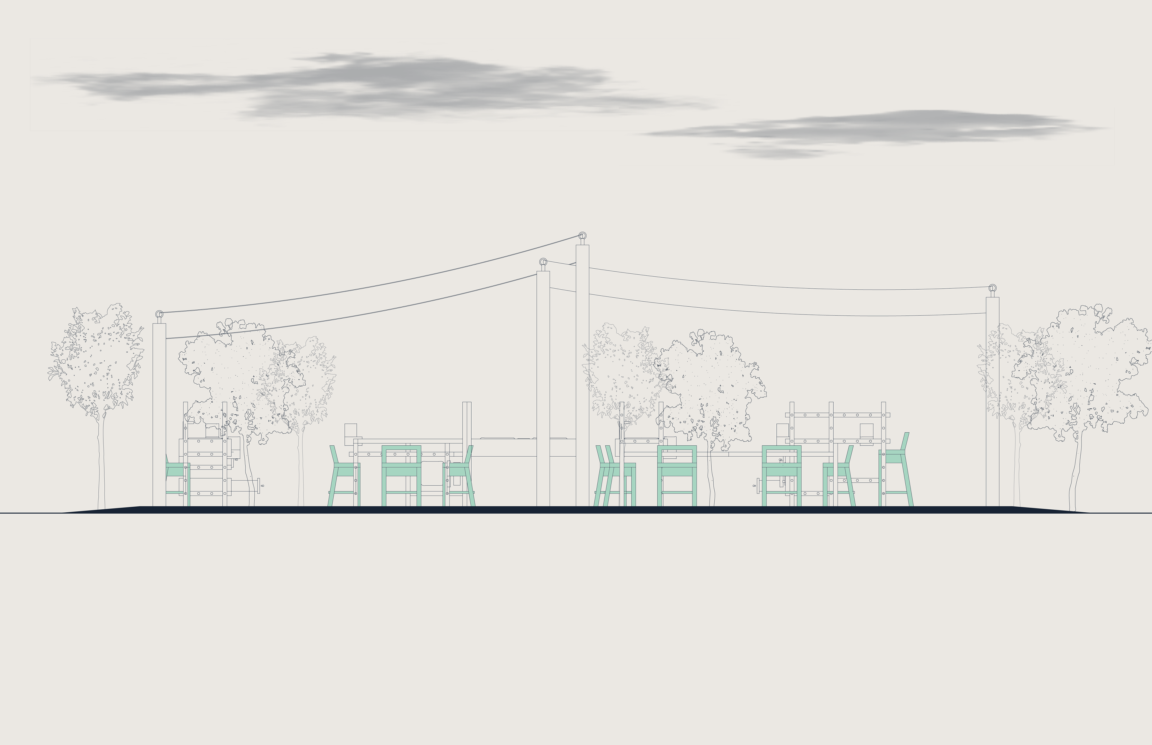 elevation of modular kitchen