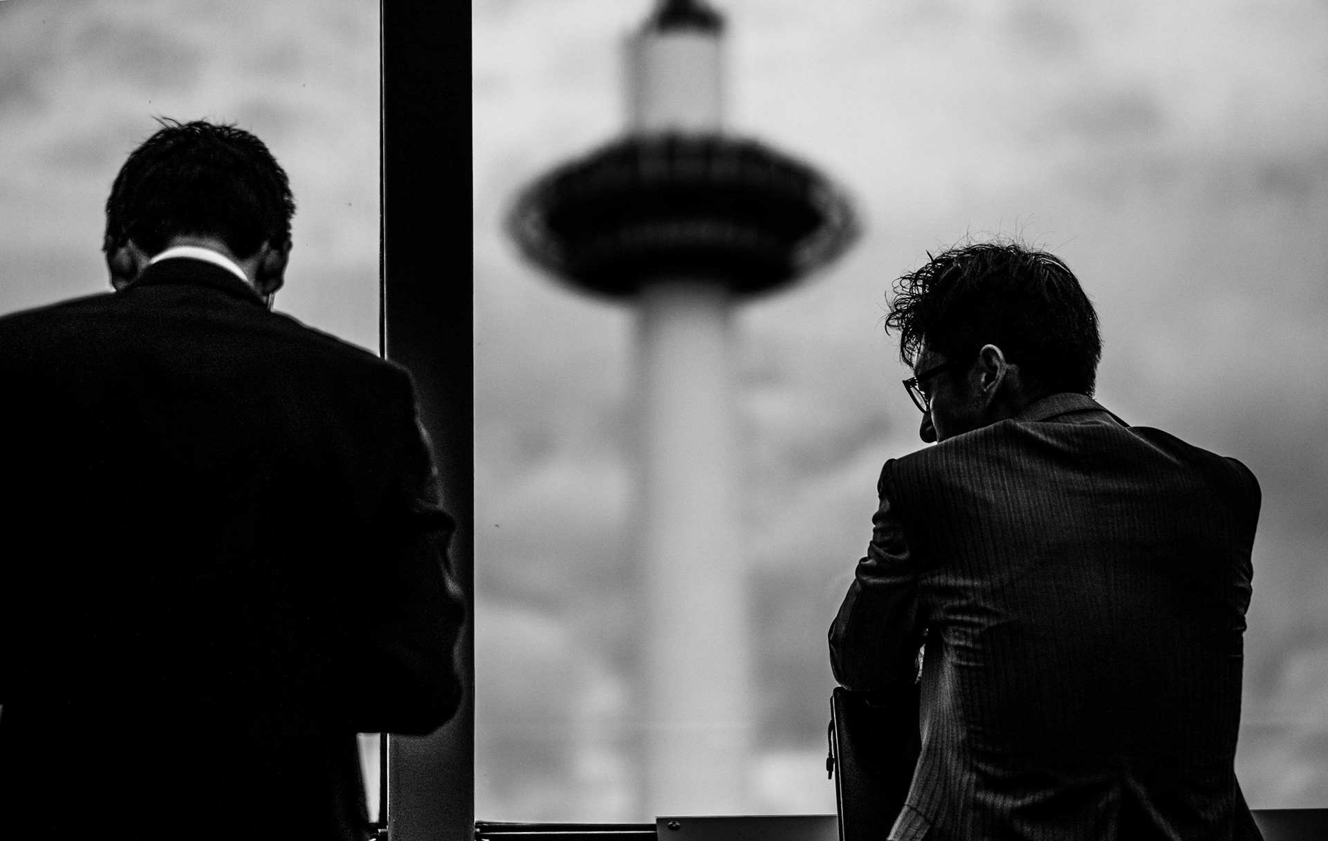 Business on the Kyoto Station Skyway