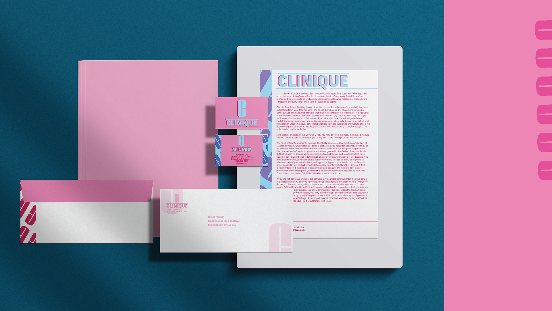 Branded stationary set