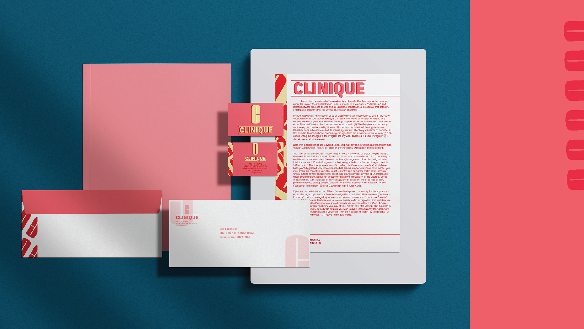 Branded stationary set